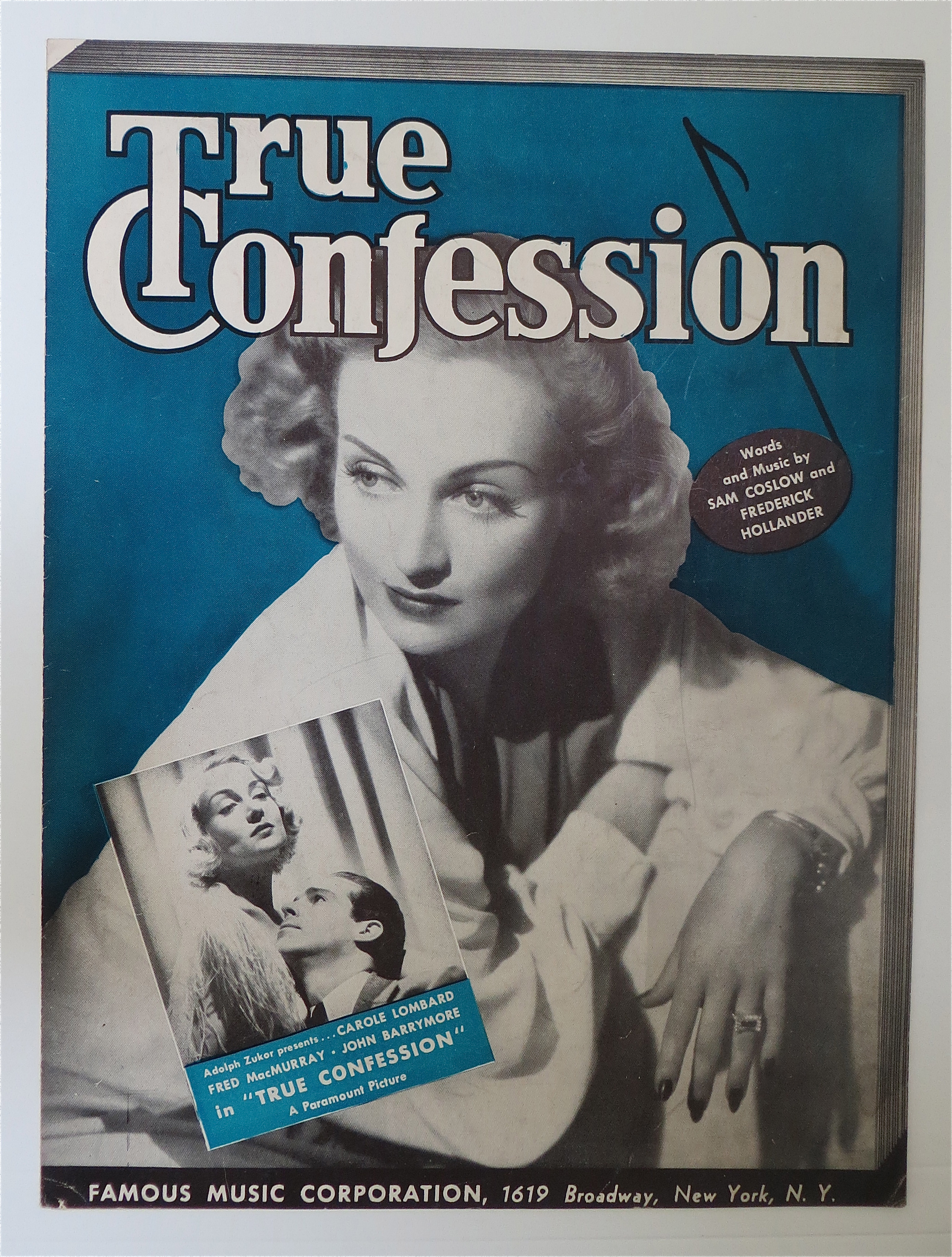 Sheet Music For 1937 True Confession