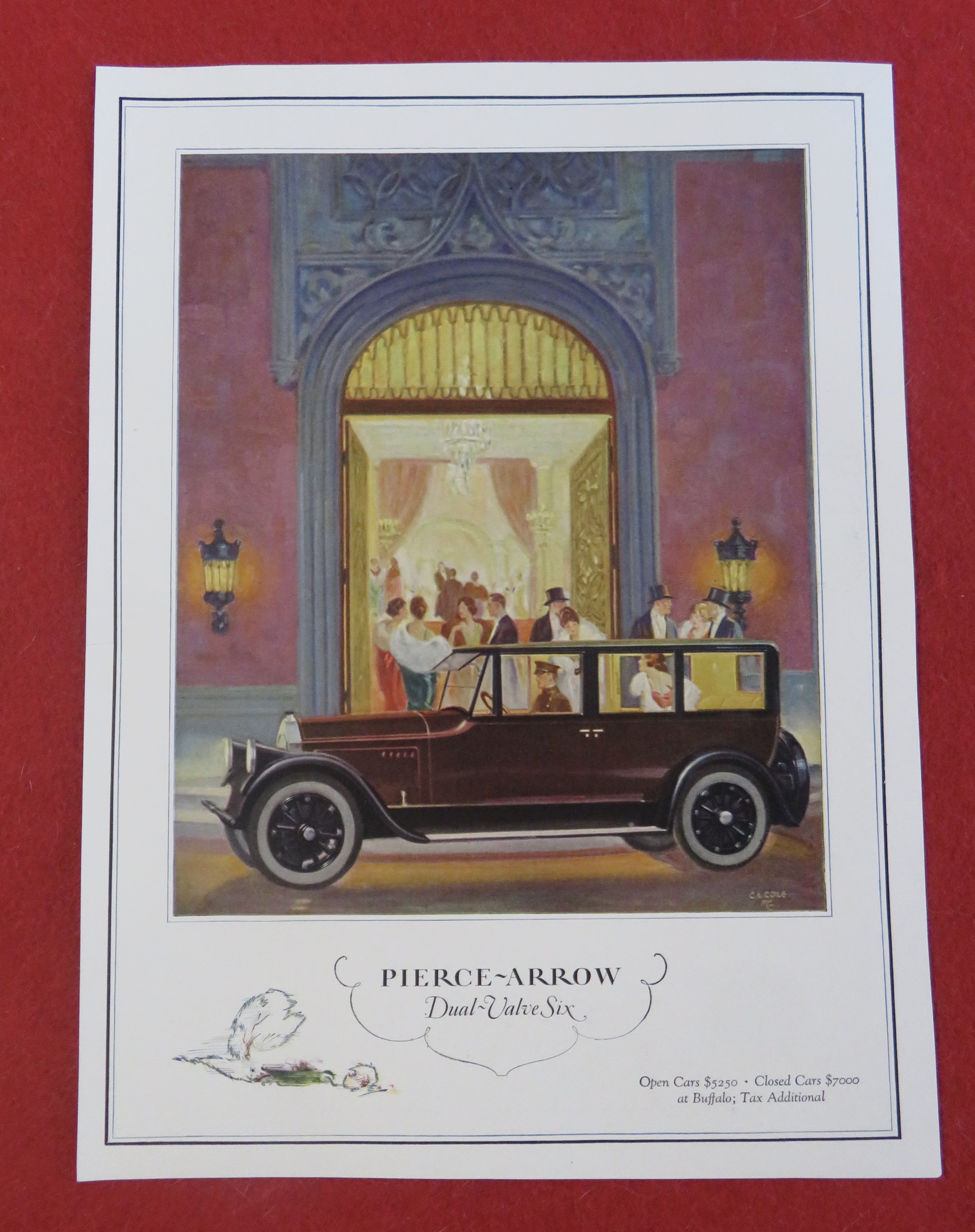 1920's Pierce Arrow with Pierce Arrow Dual Valve Six