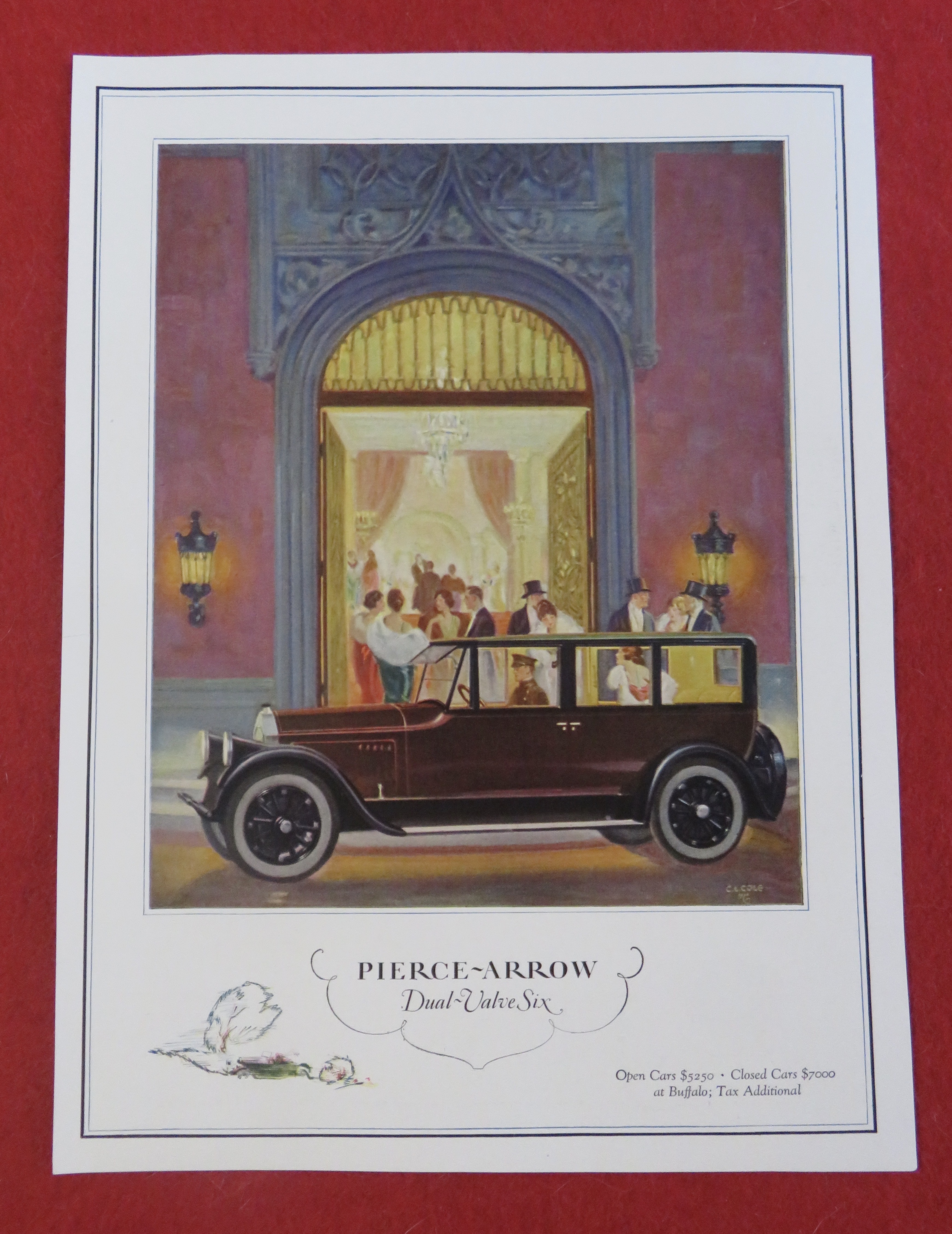 1920's Pierce Arrow with Pierce Arrow Dual Valve Six