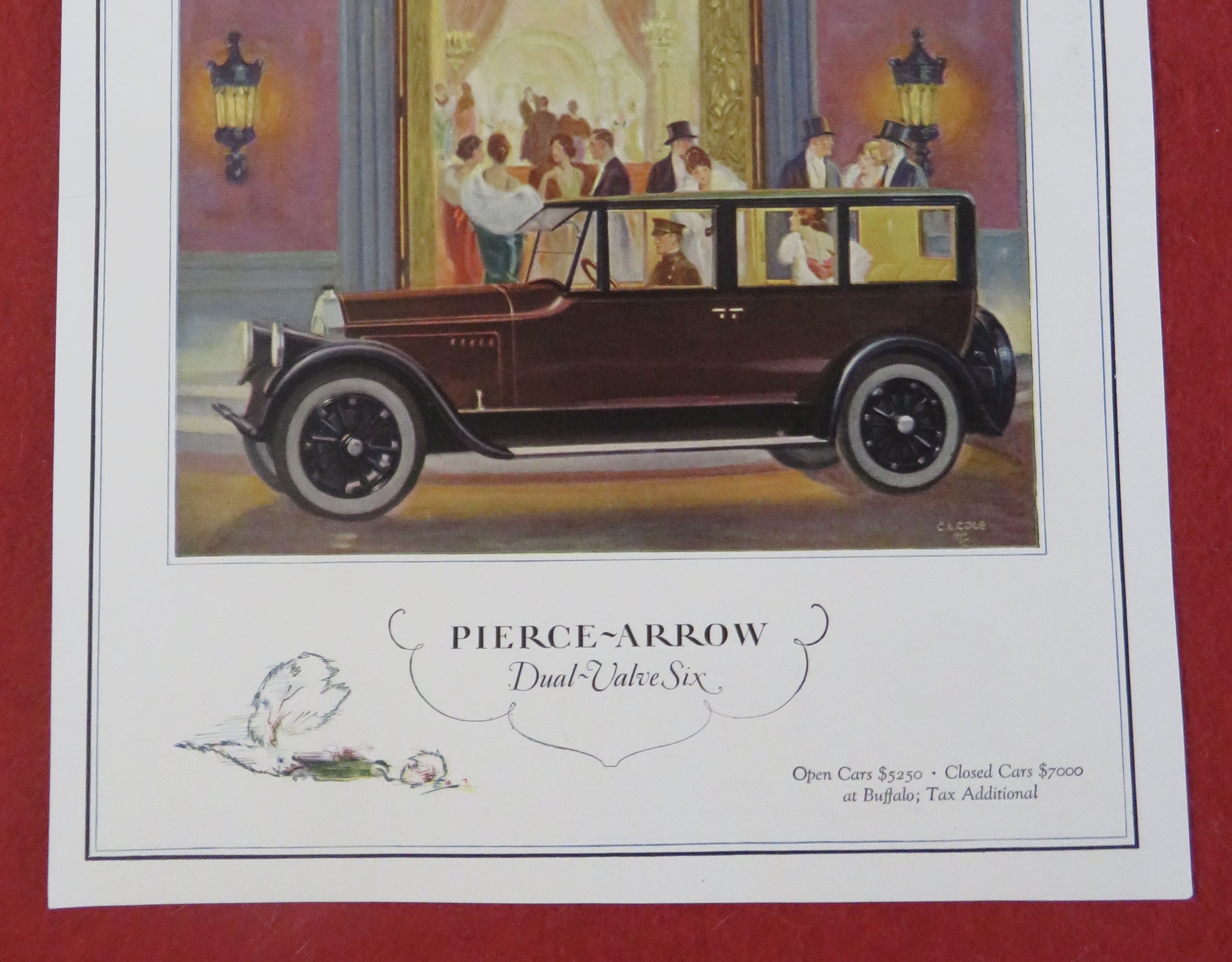 1920's Pierce Arrow with Pierce Arrow Dual Valve Six