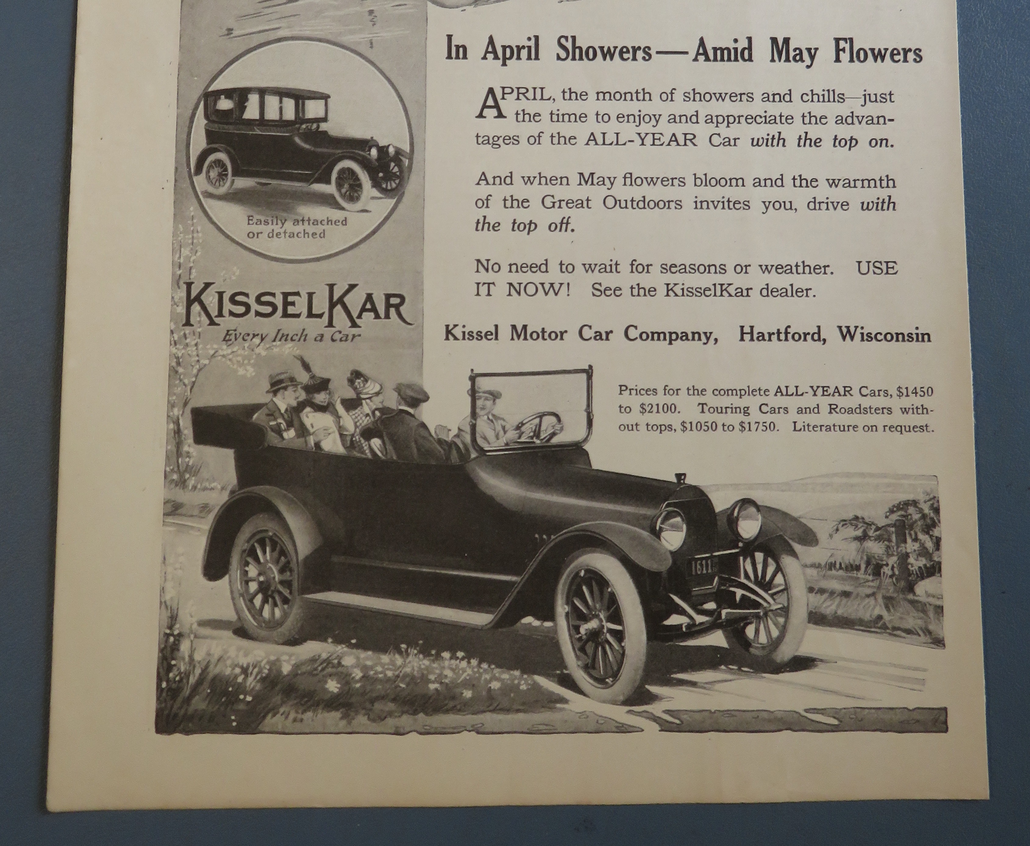 1916 Kissel Motor Car Company with Kissel Car