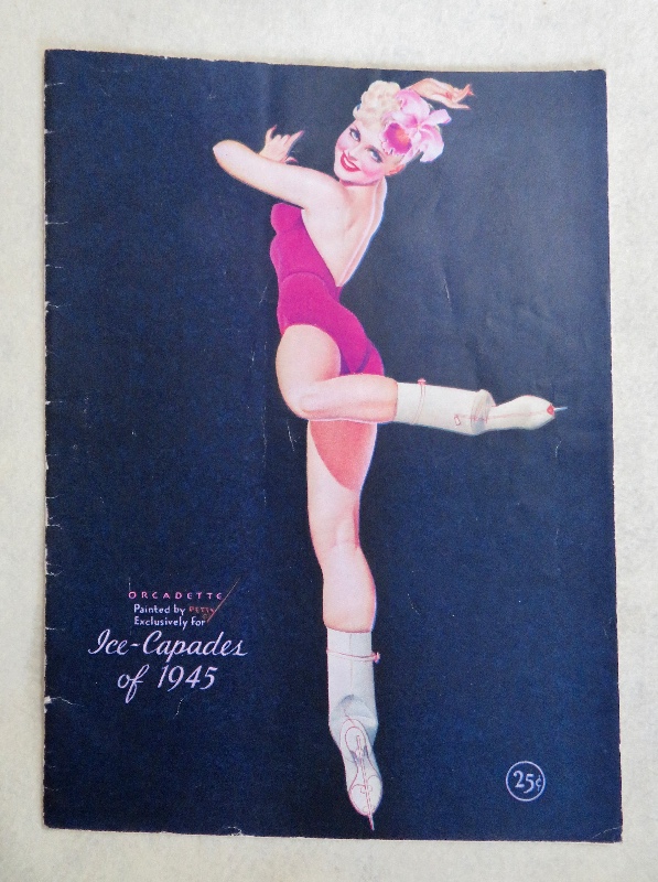 Original 1945 Sexy George Petty Pin Up Girl Ice Capades Program