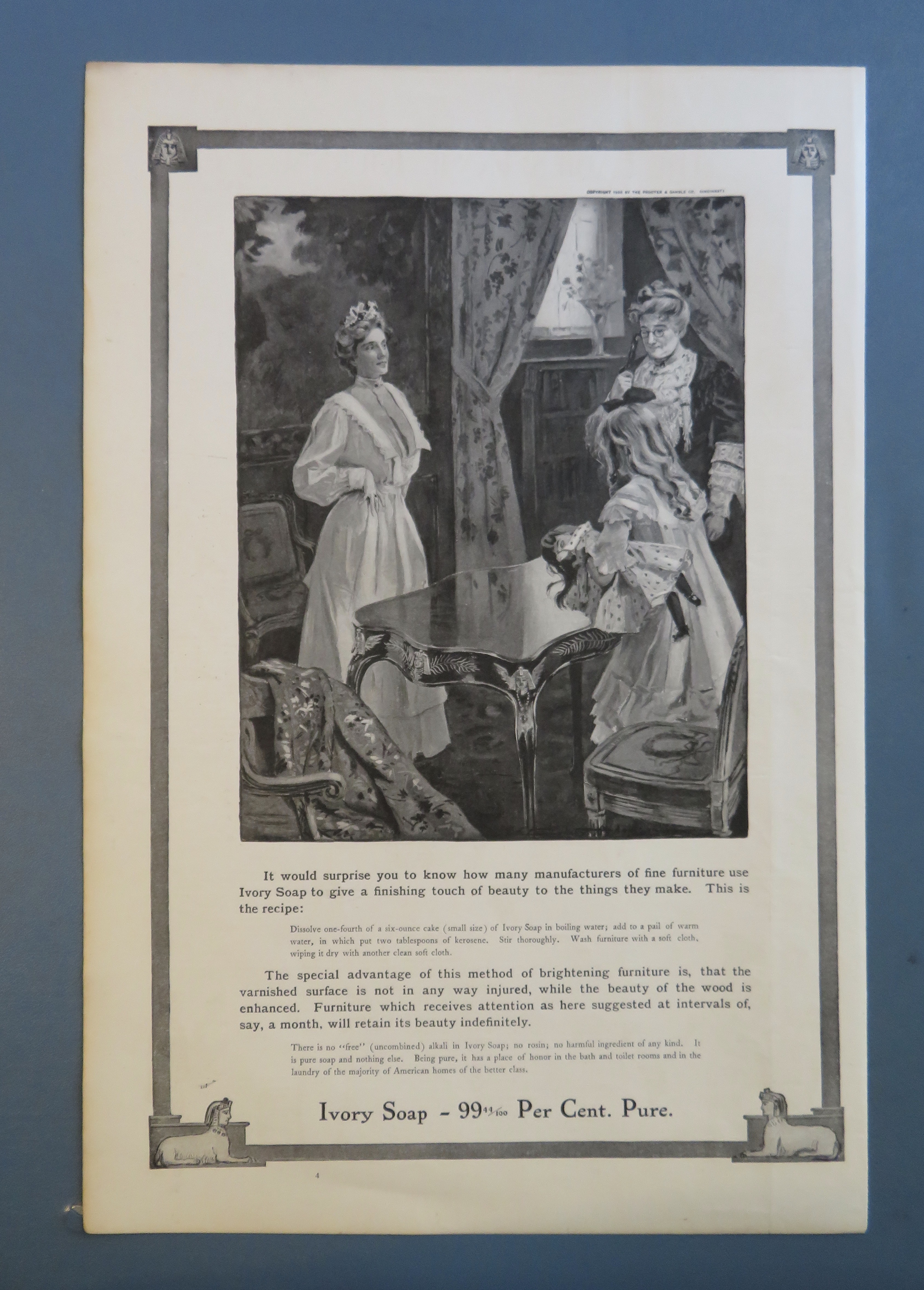 1906 Ivory Soap with Mom, Daughter & Grandmother