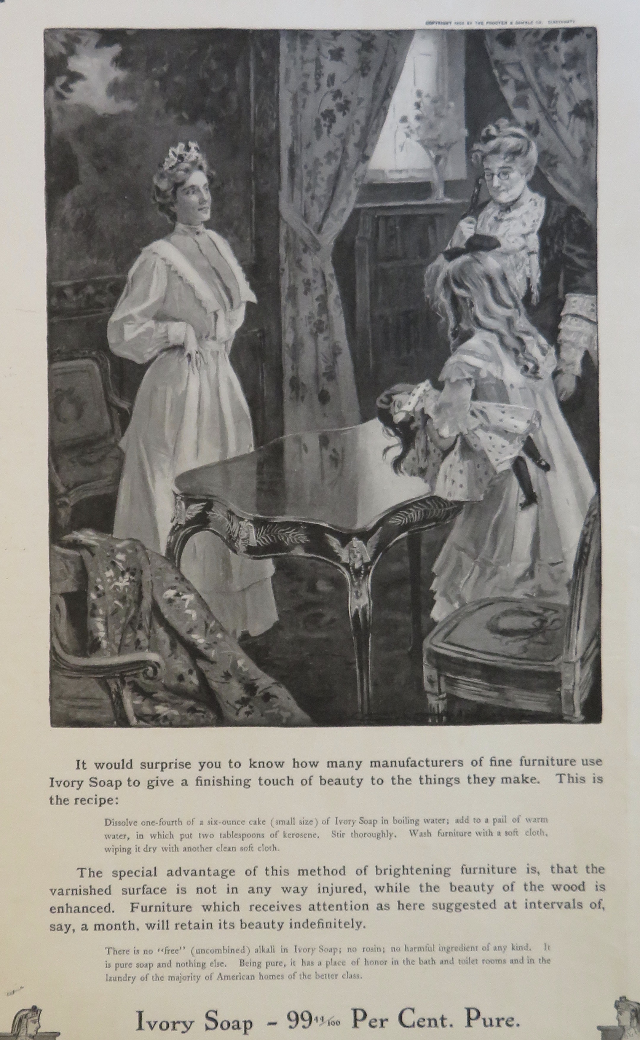 1906 Ivory Soap with Mom, Daughter & Grandmother