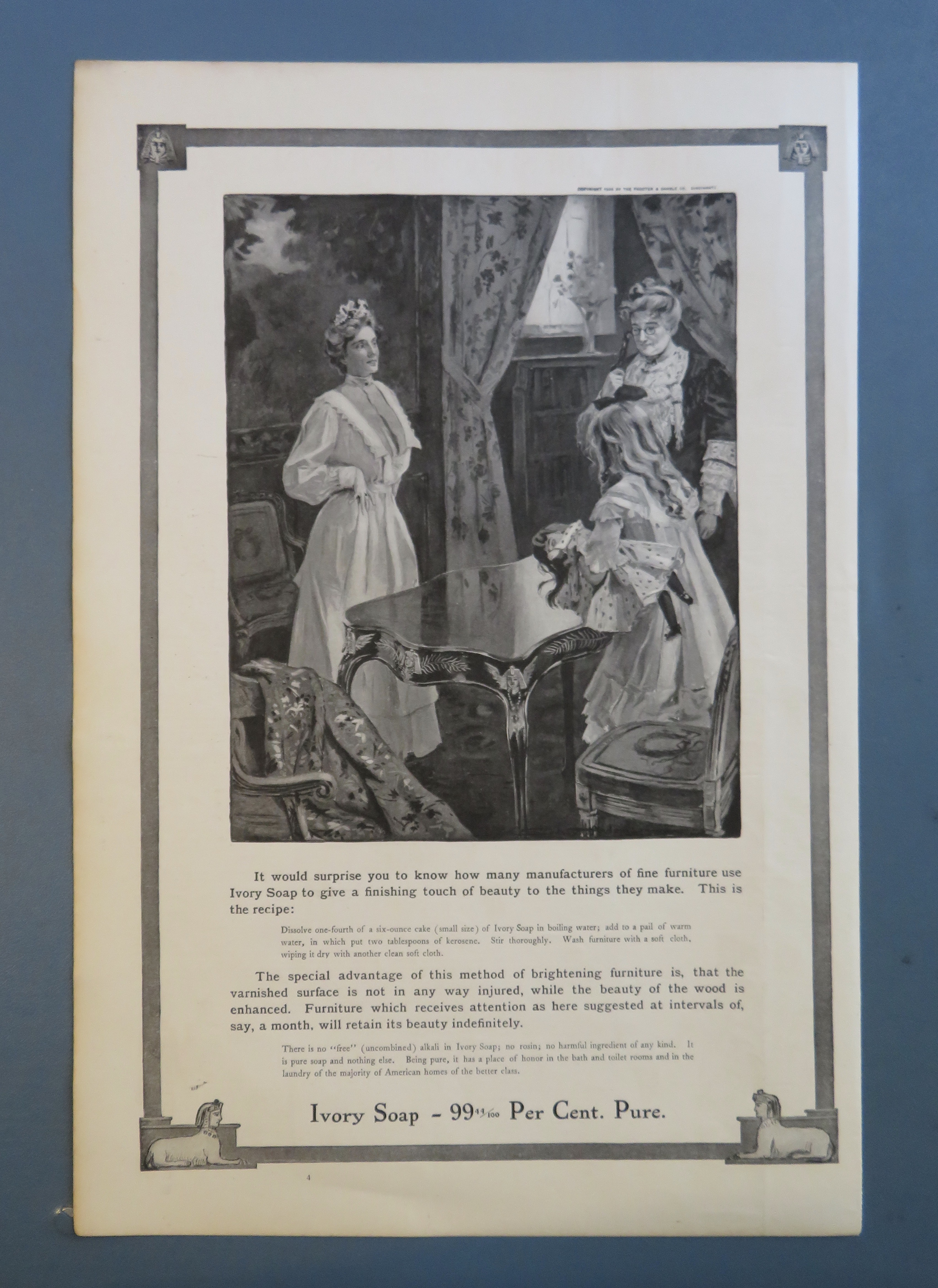 1906 Ivory Soap with Mom, Daughter & Grandmother