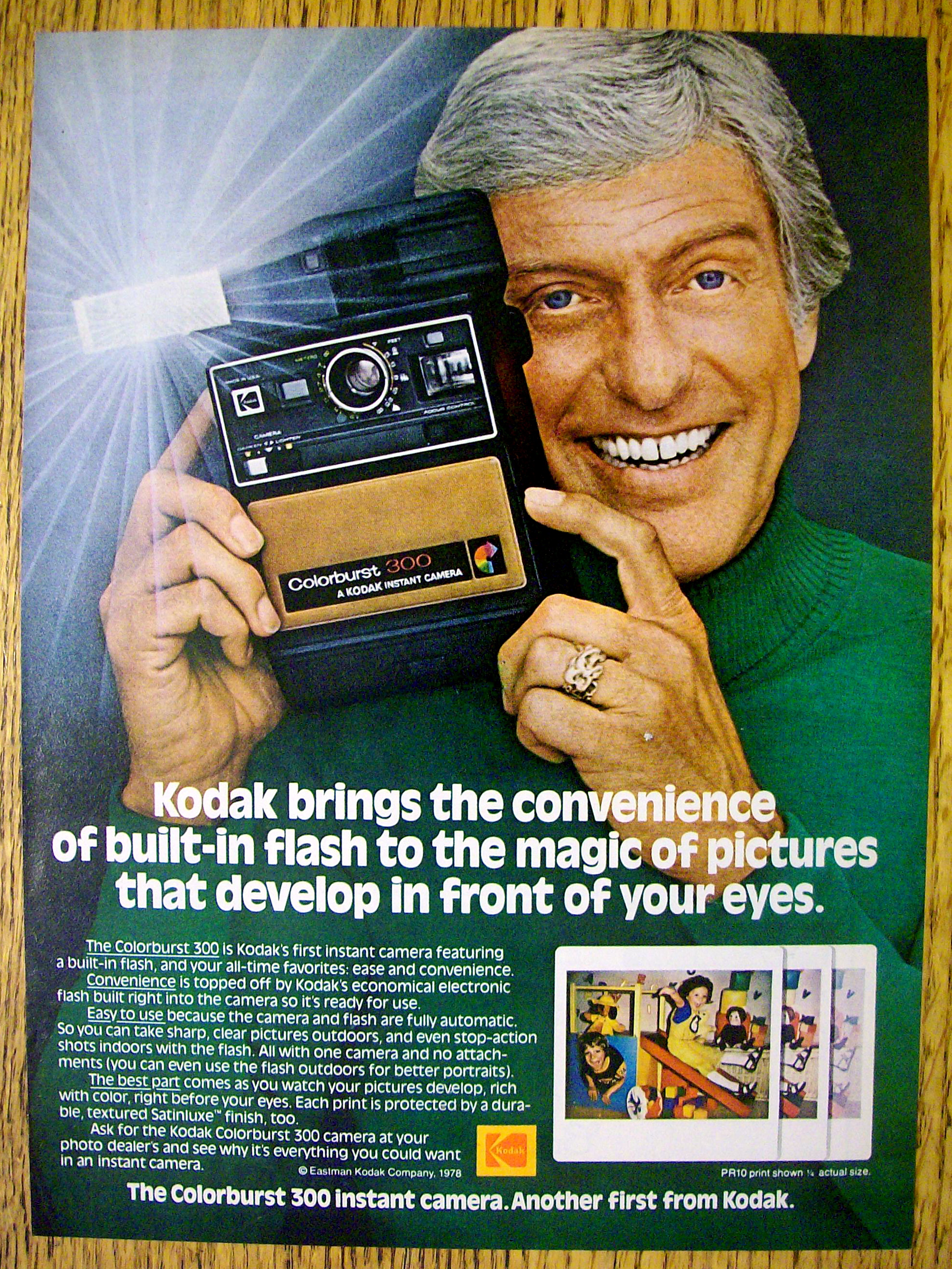 1978 Kodak Colorburst 300 Camera with Dick Van Dyke