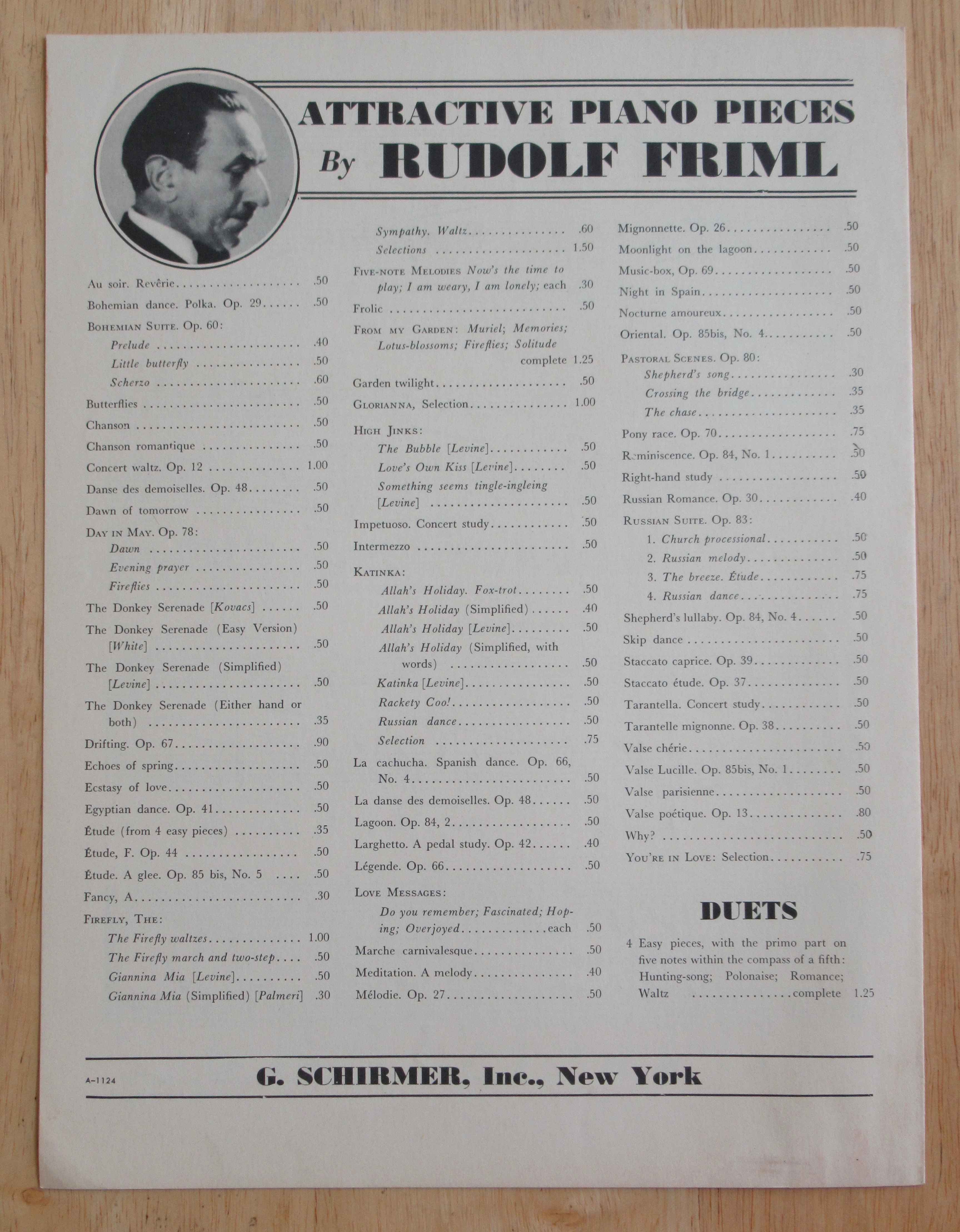1949 Alt Wein (Old Vienna) Sheet Music