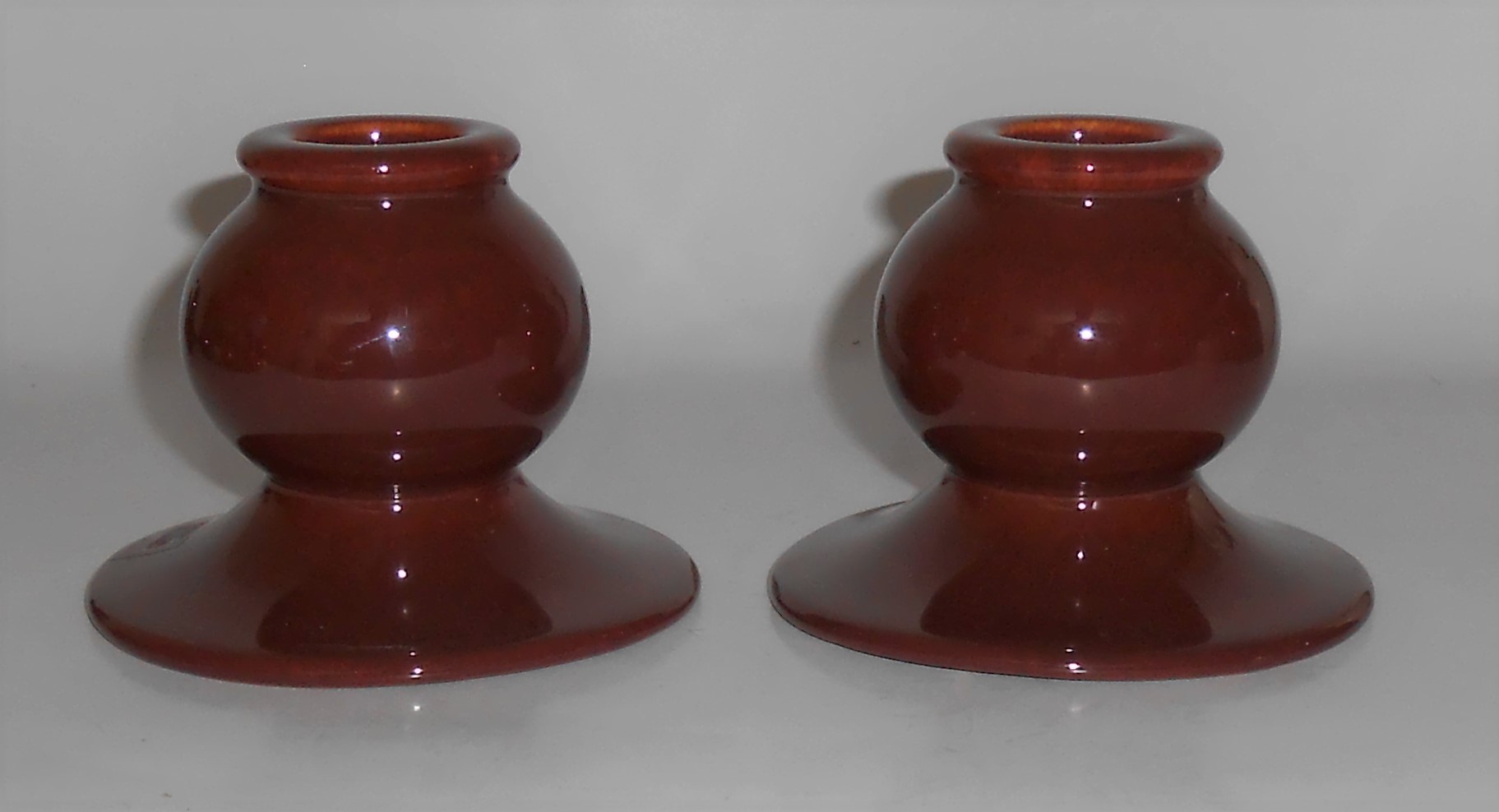 Franciscan Pottery El Patio #133 Redwood Gloss Candlest