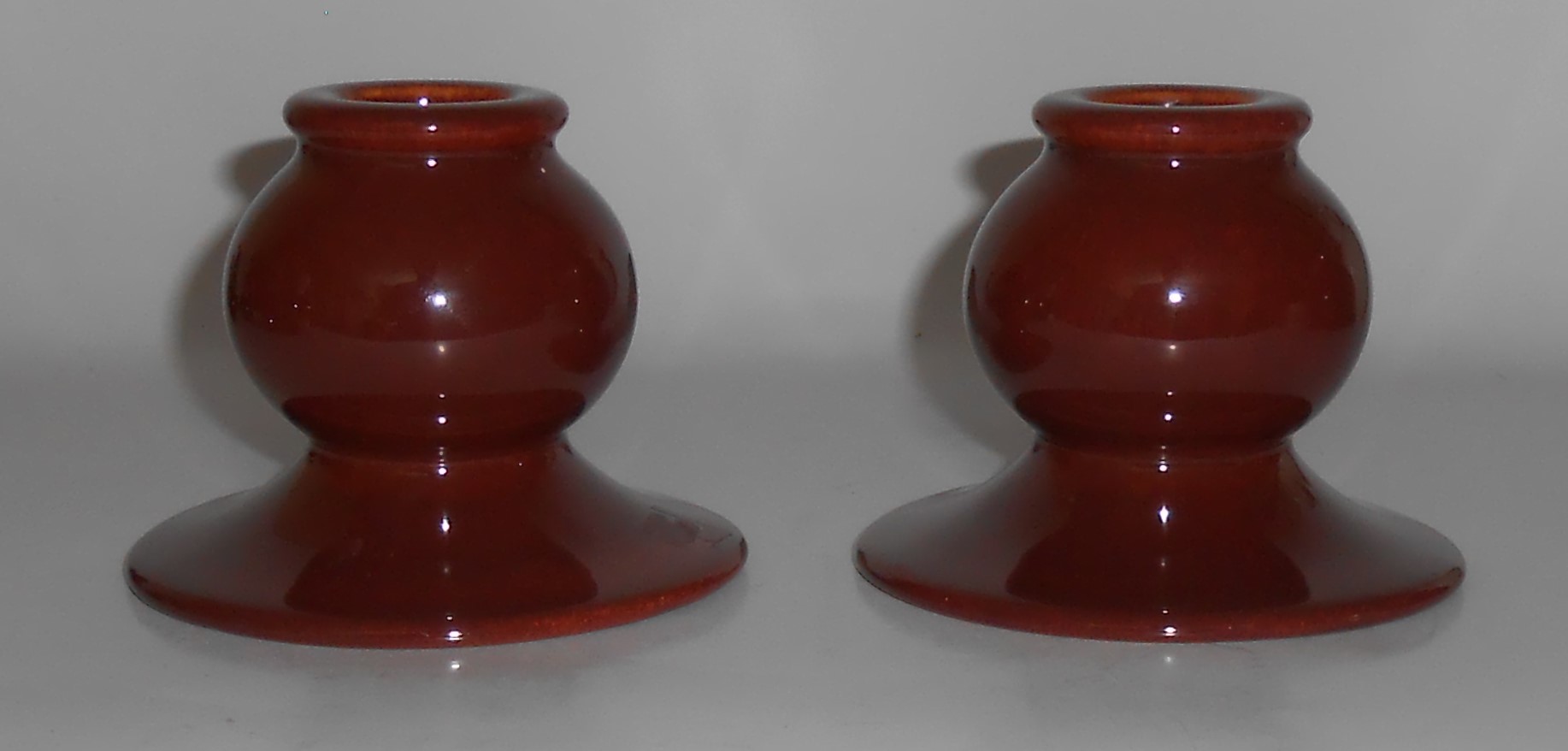 Franciscan Pottery El Patio #133 Redwood Gloss Candlest