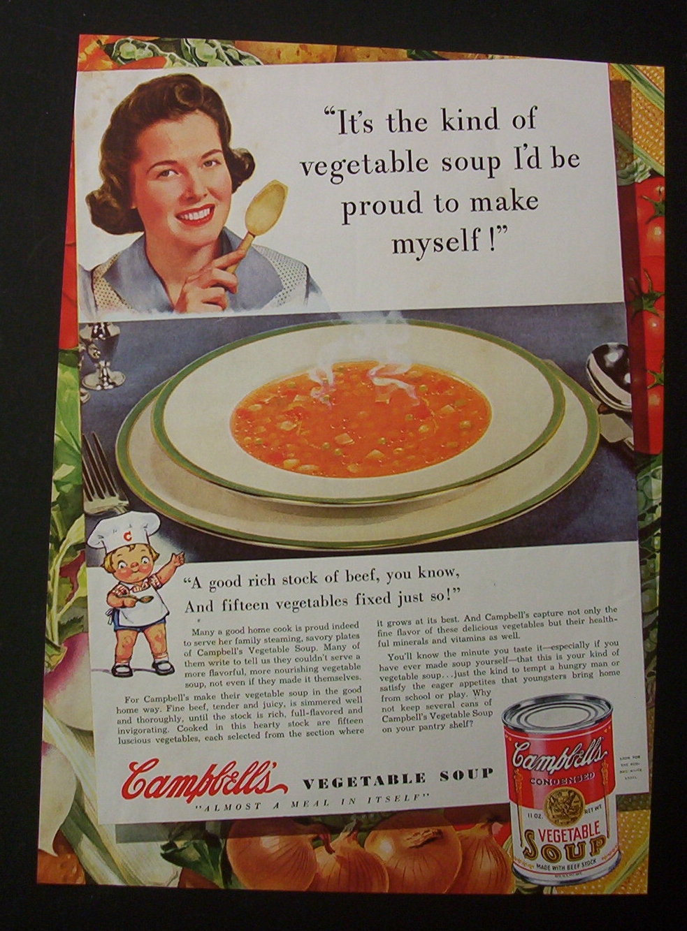 1941 Campbell's Vegetable Soup