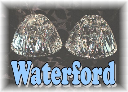 Pair Of WATERFORD Crystal Candleholders.