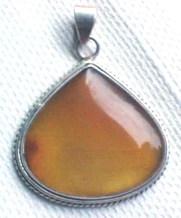 Australian Carnelian Sterling Silver Pendant