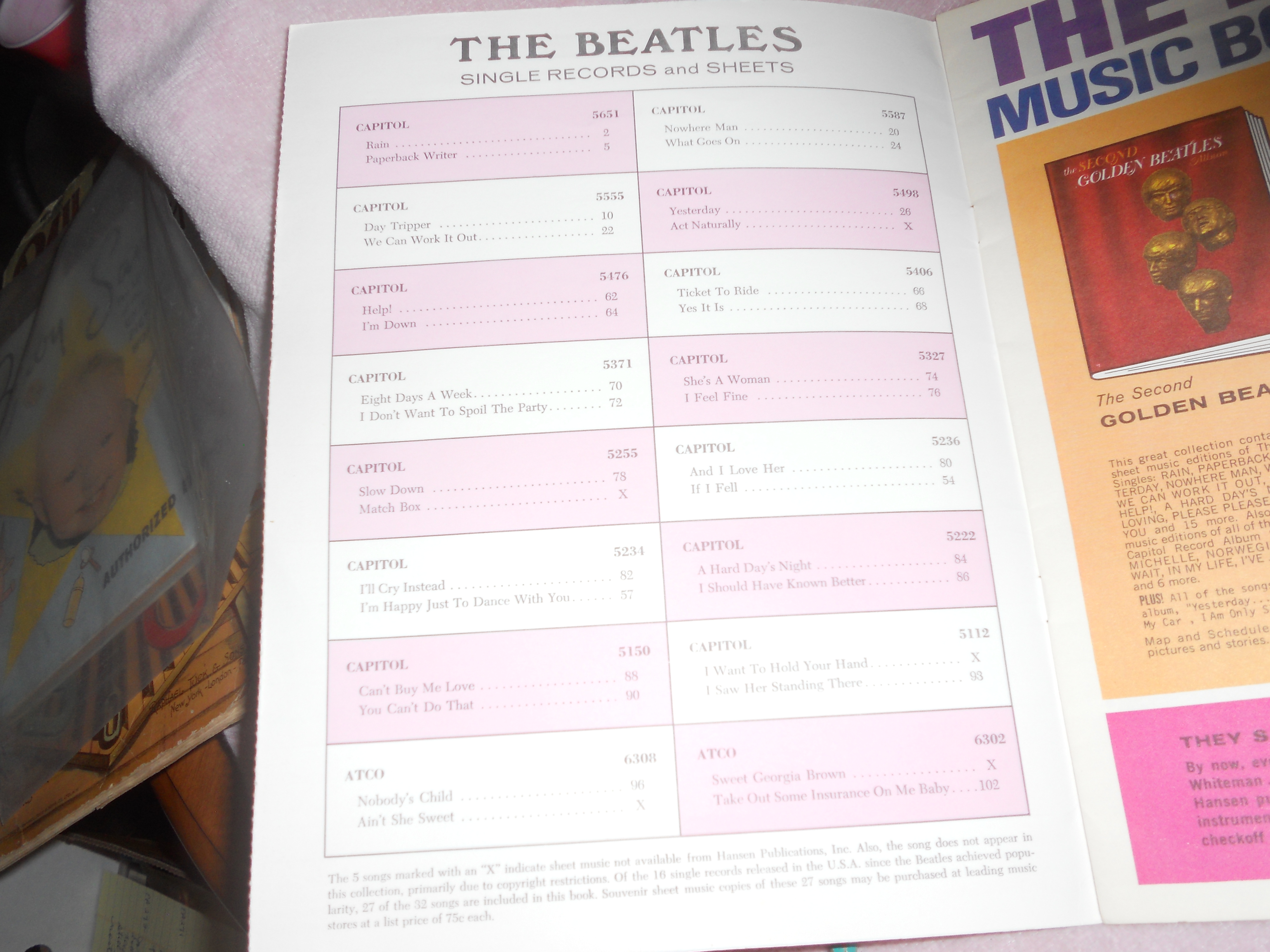Second Golden Beatles Album Catalog