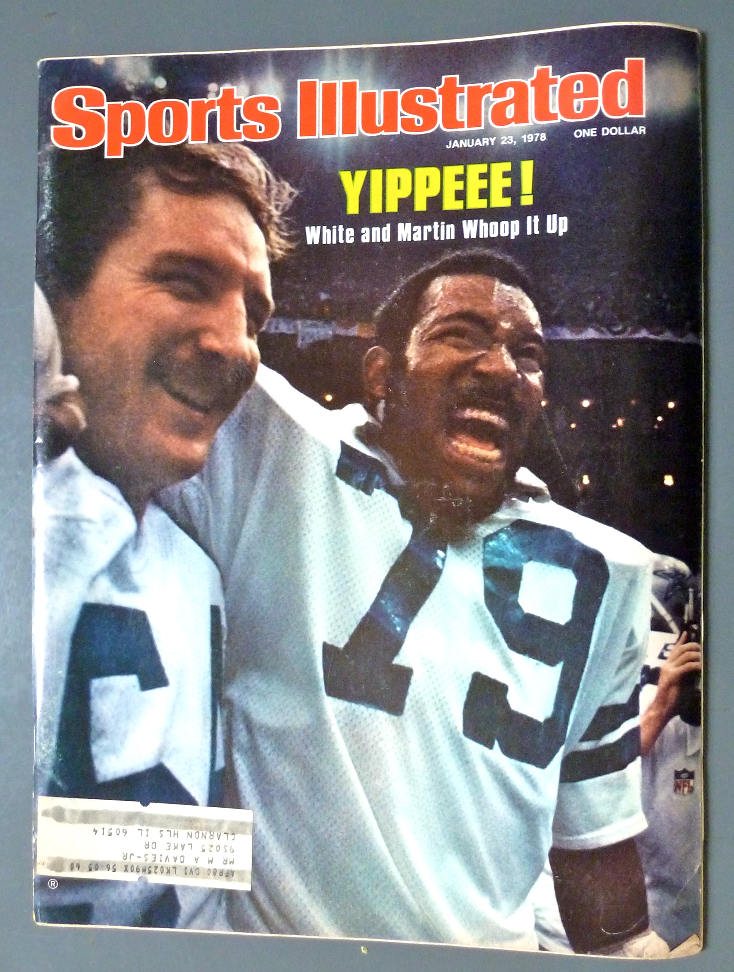 Sports Illustrated Magazine-Jan 23, 1978-White & Martin