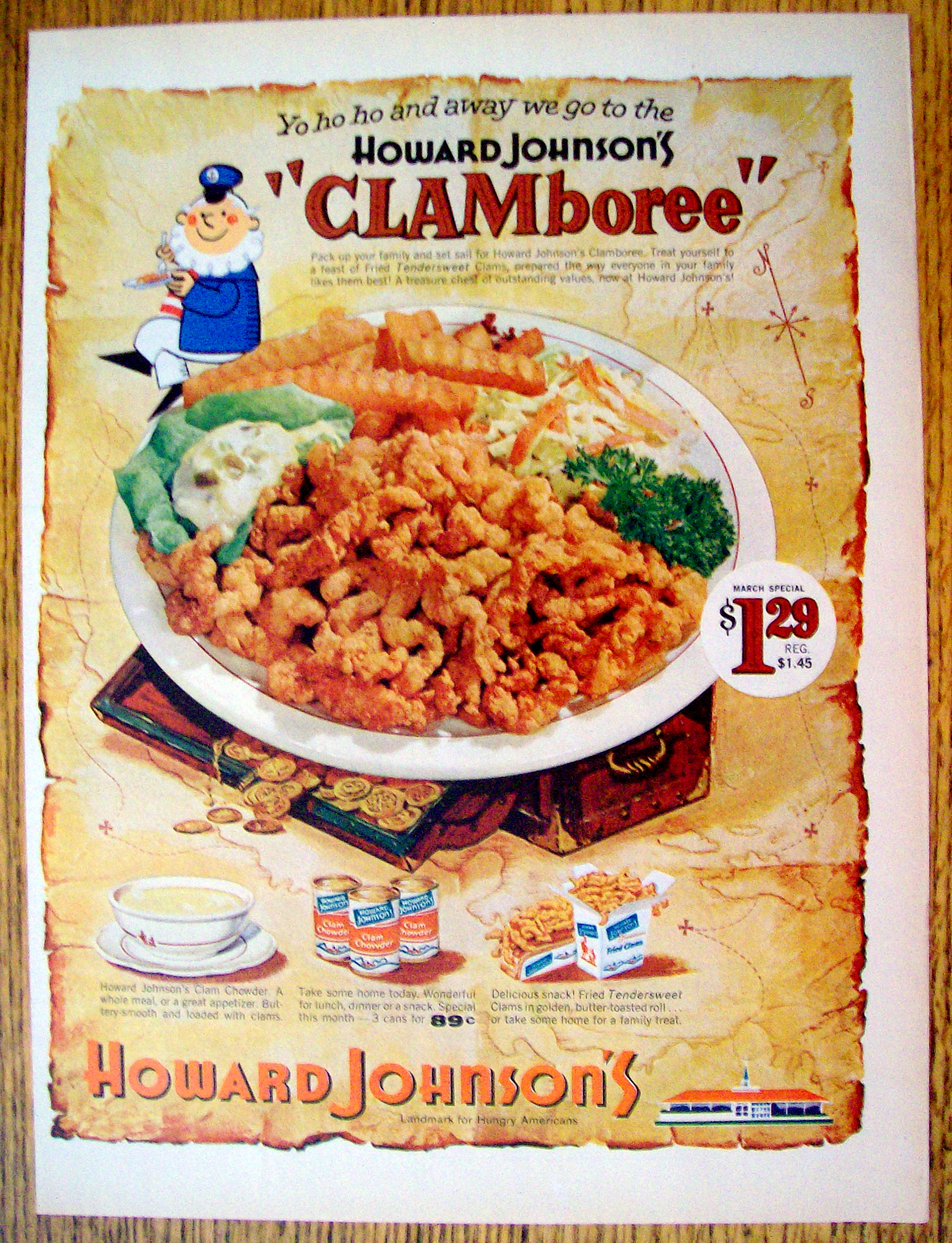 1965 Howard Johnson's Restaurant with Clamboree