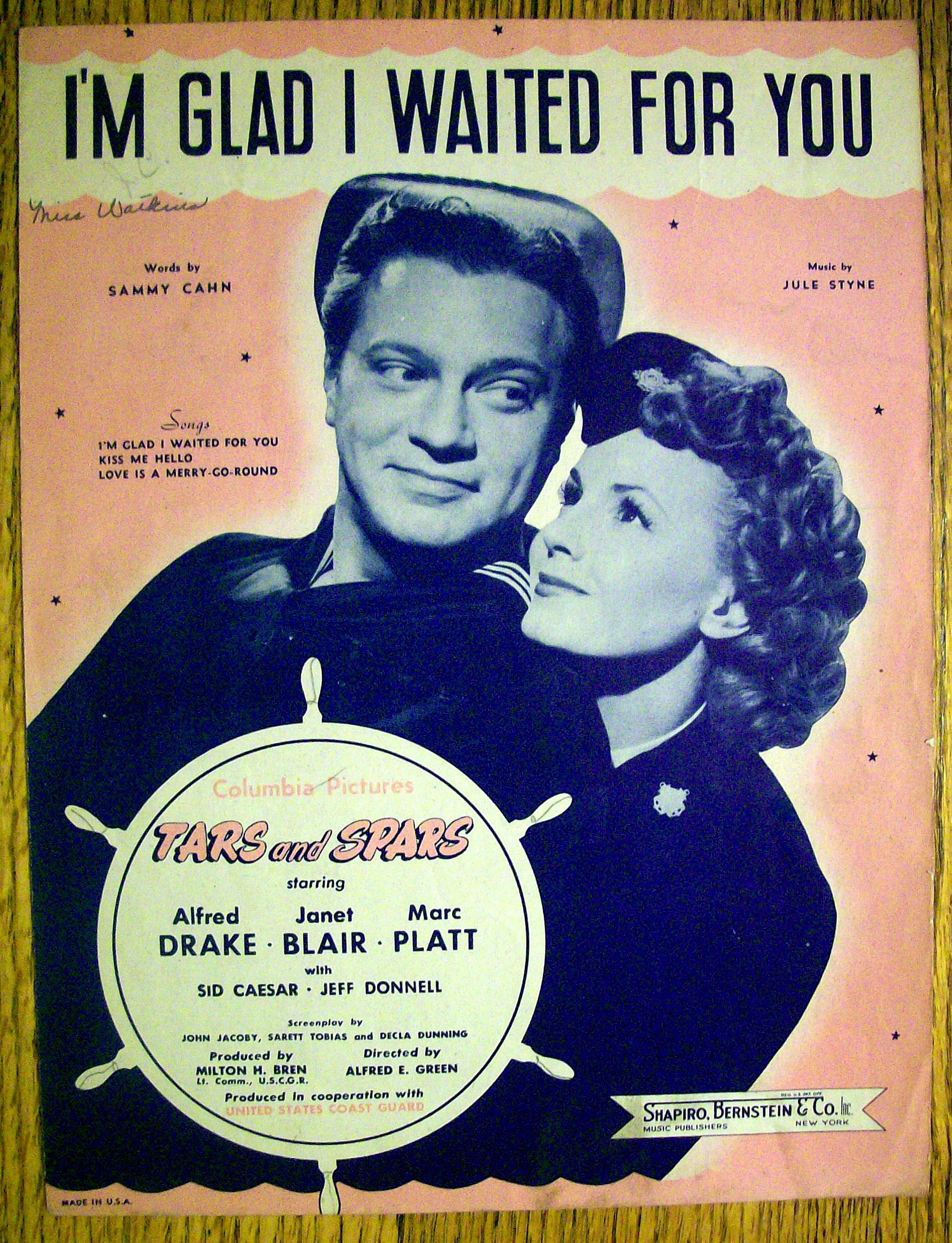 1945 I'm Glad I Waited For You (Tars & Spars Cover)