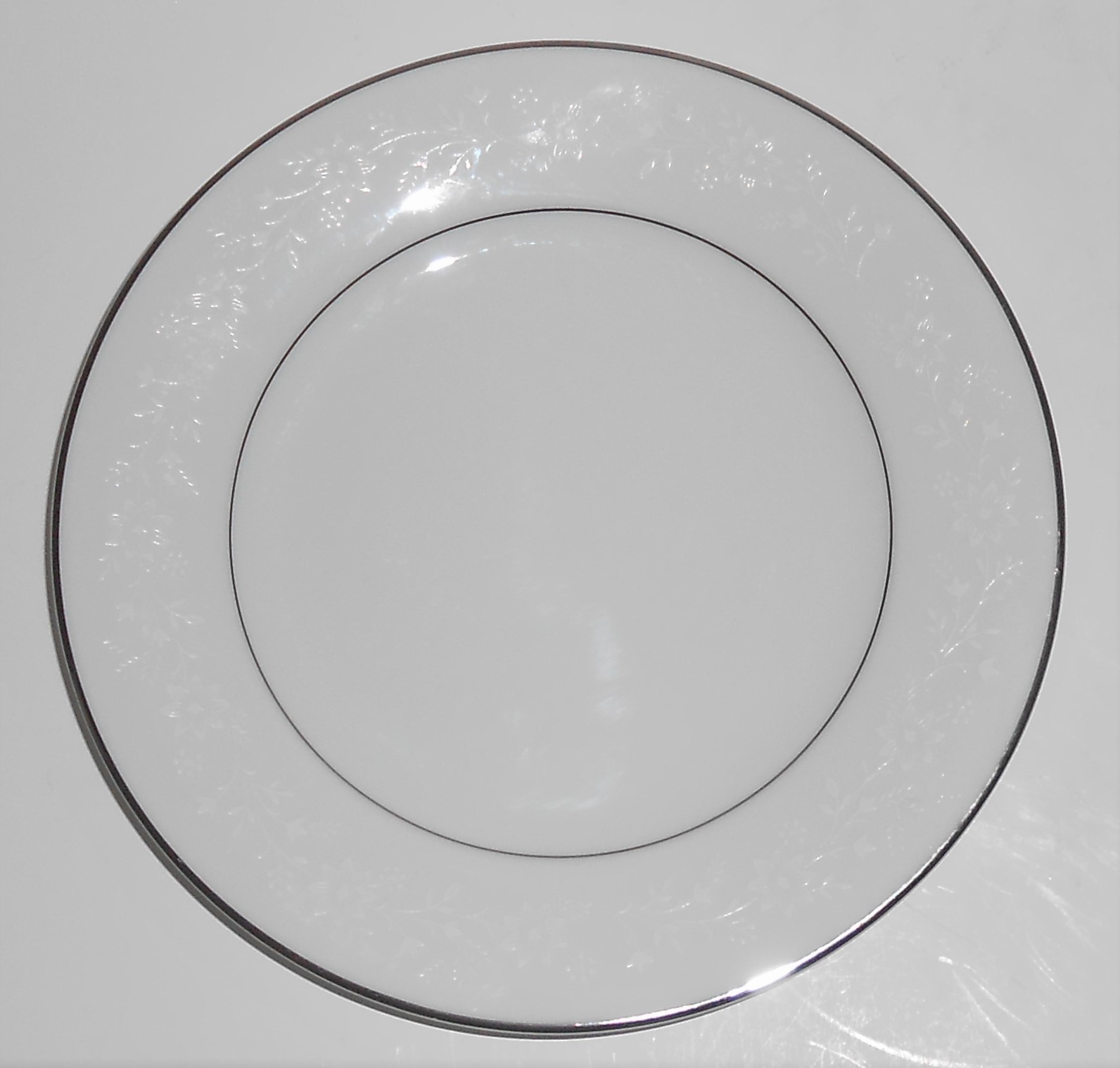Noritake China Porcelain Buckingham Platinum Band Bread