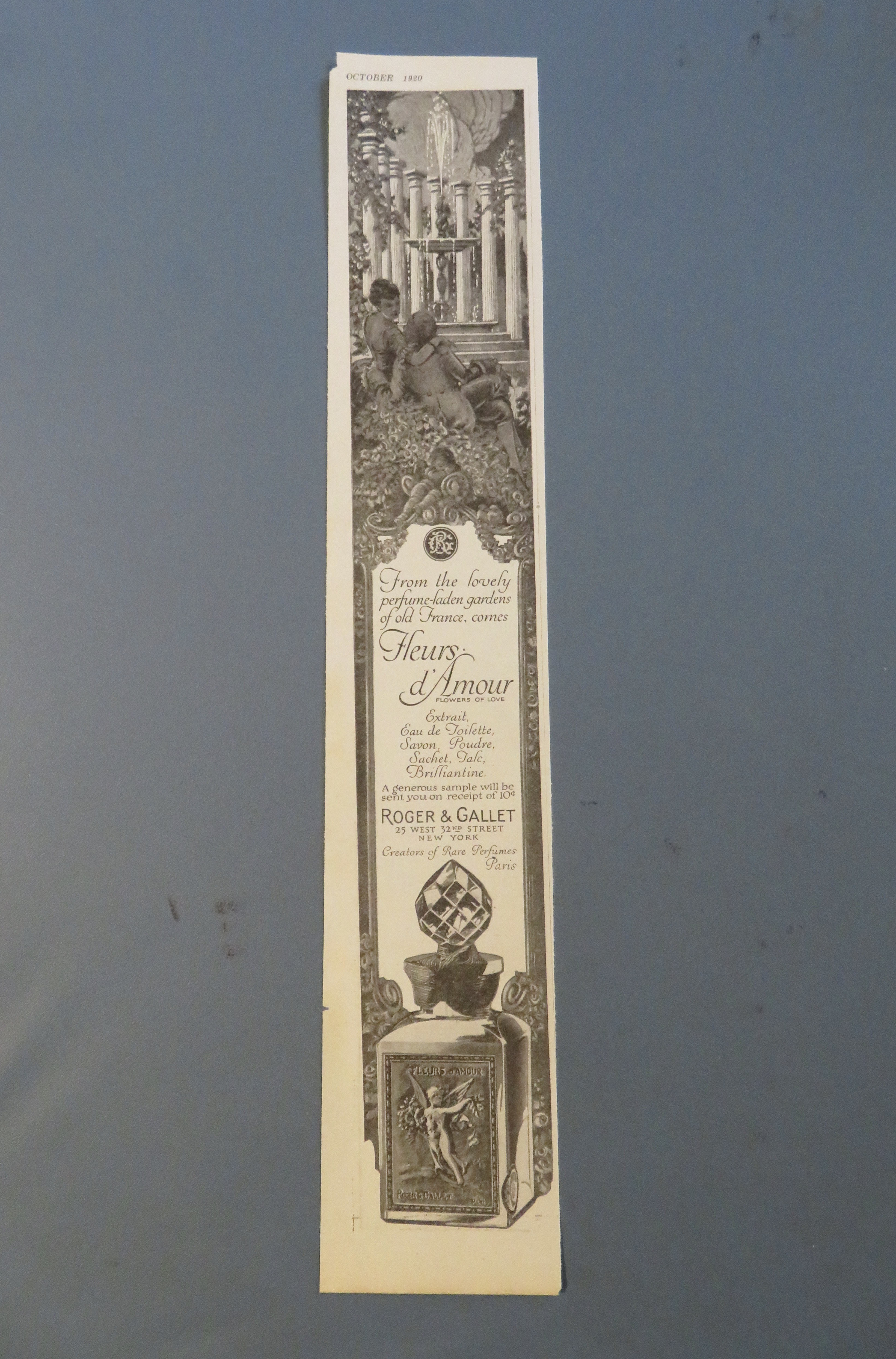 1920 Roger & Gallet with Fleurs d' Amour