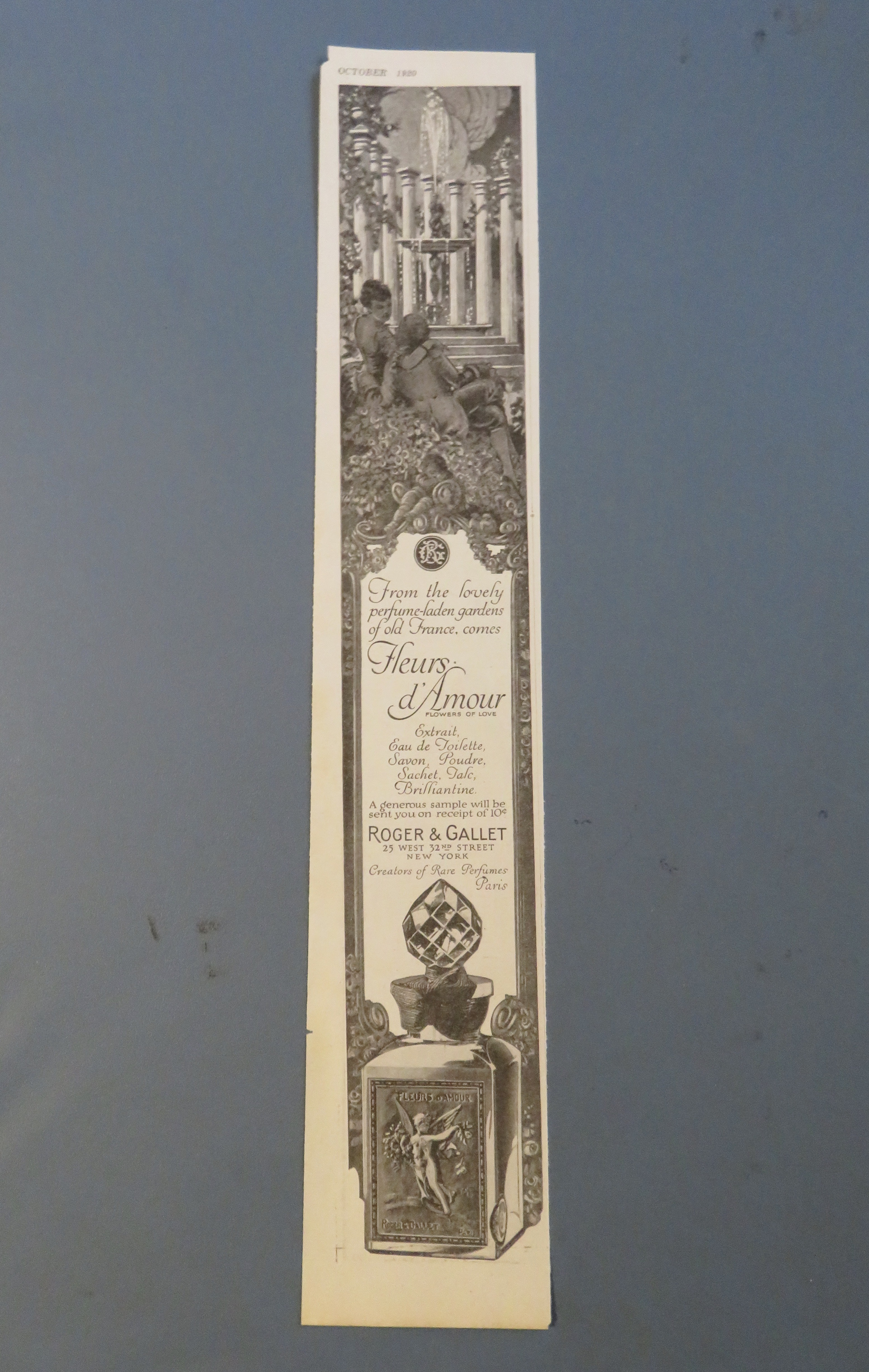 1920 Roger & Gallet with Fleurs d' Amour