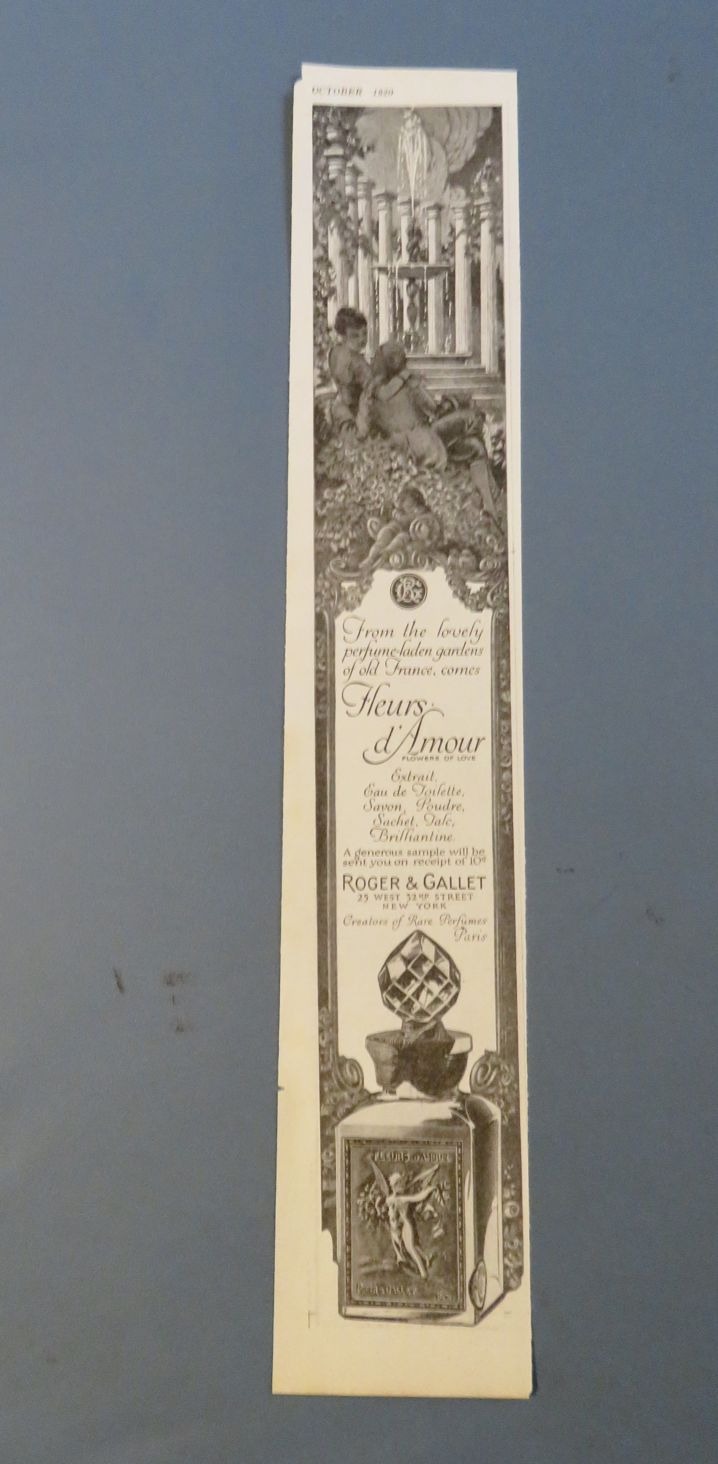 1920 Roger & Gallet with Fleurs d' Amour