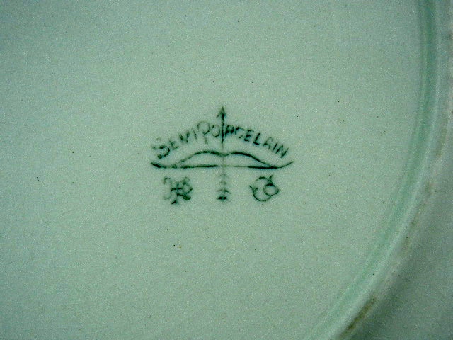 Semi Porcelain Decorative Plate Winter with rabbit
