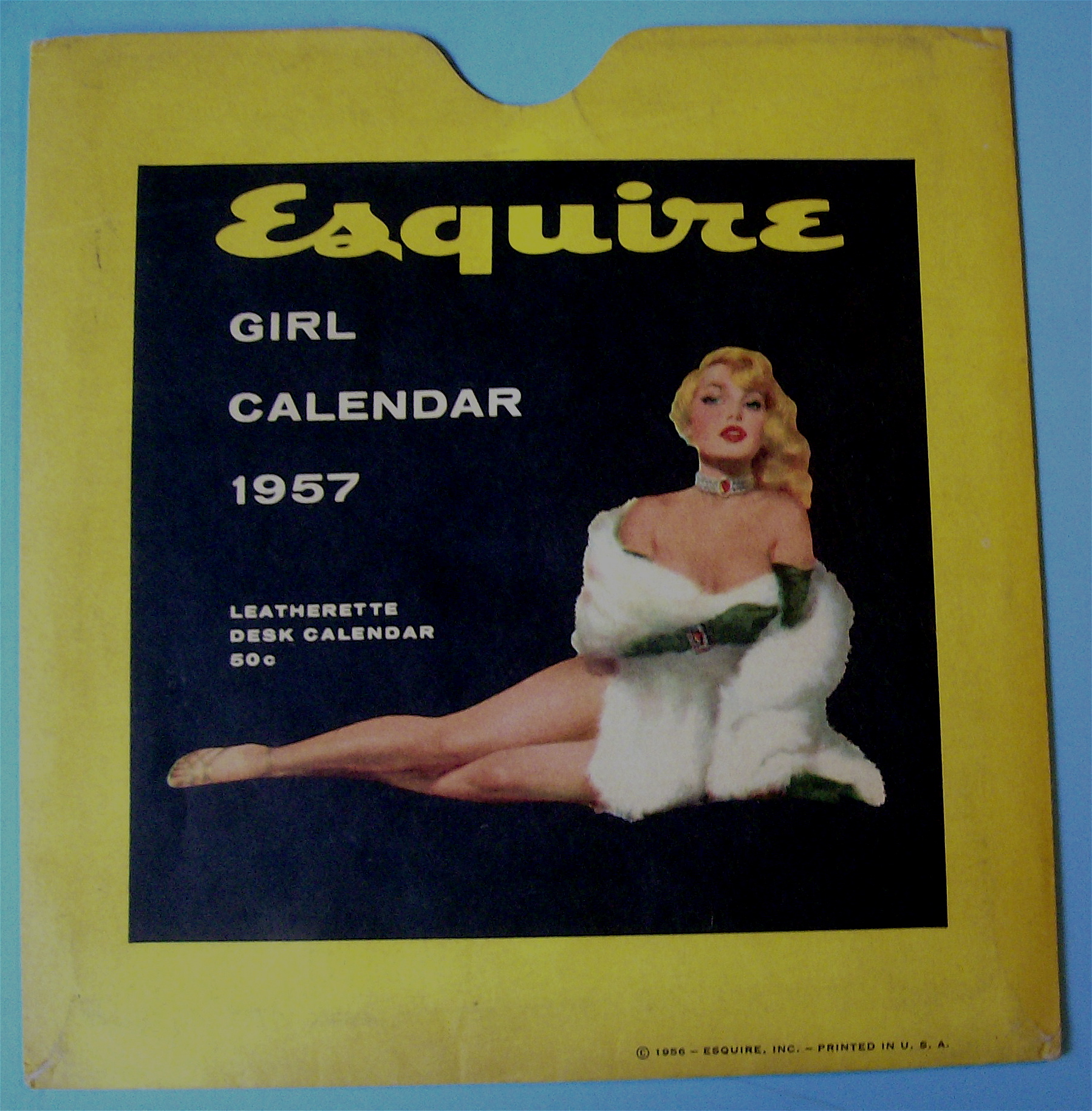 Esquire Girl Calendar Holder (Envelope) 1956