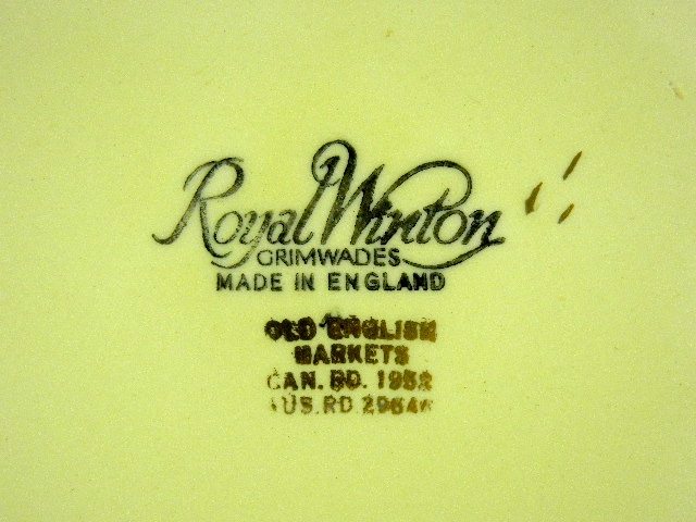 Wedgwood Old English Markets Border  Royal Winton