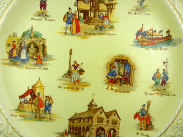 Wedgwood Old English Markets Border  Royal Winton
