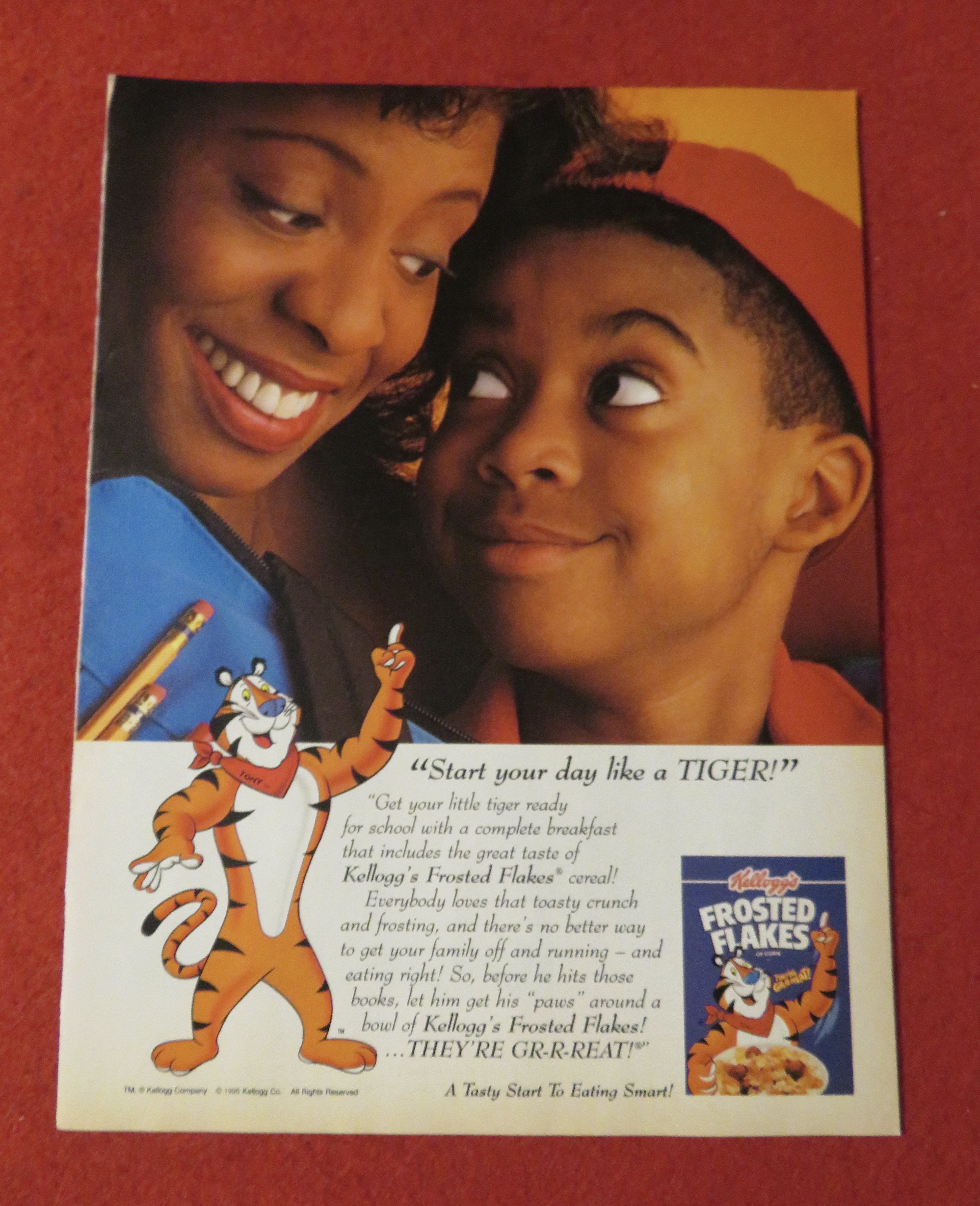 1996 Kellogg's Frosted Flakes Cereal with Mom & Son