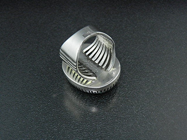 Navajo Sterling Silver Blue Gem Turquoise Livingstone