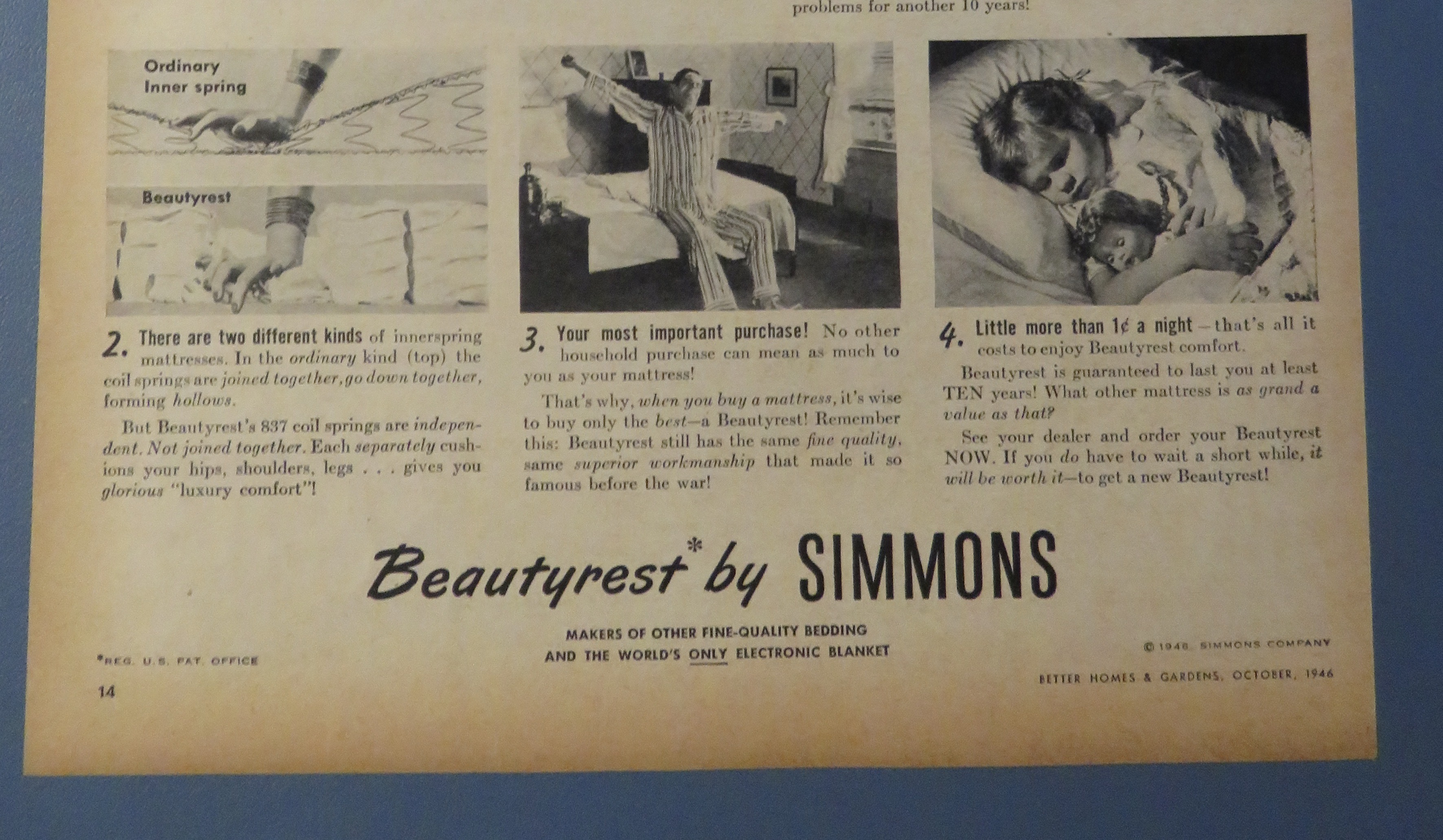 1946 Beautyrest By Simmons with Yvonne De Carlo