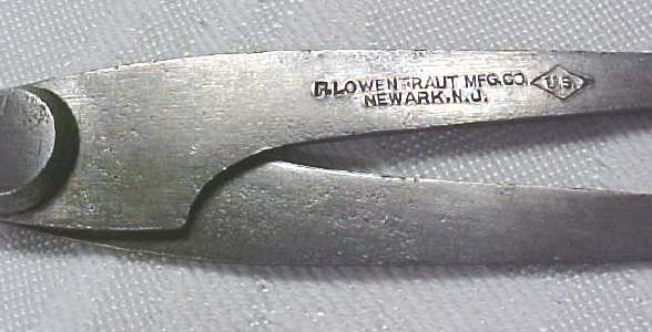 P. Lowentraut Inside Calipers 4 inch Antique
