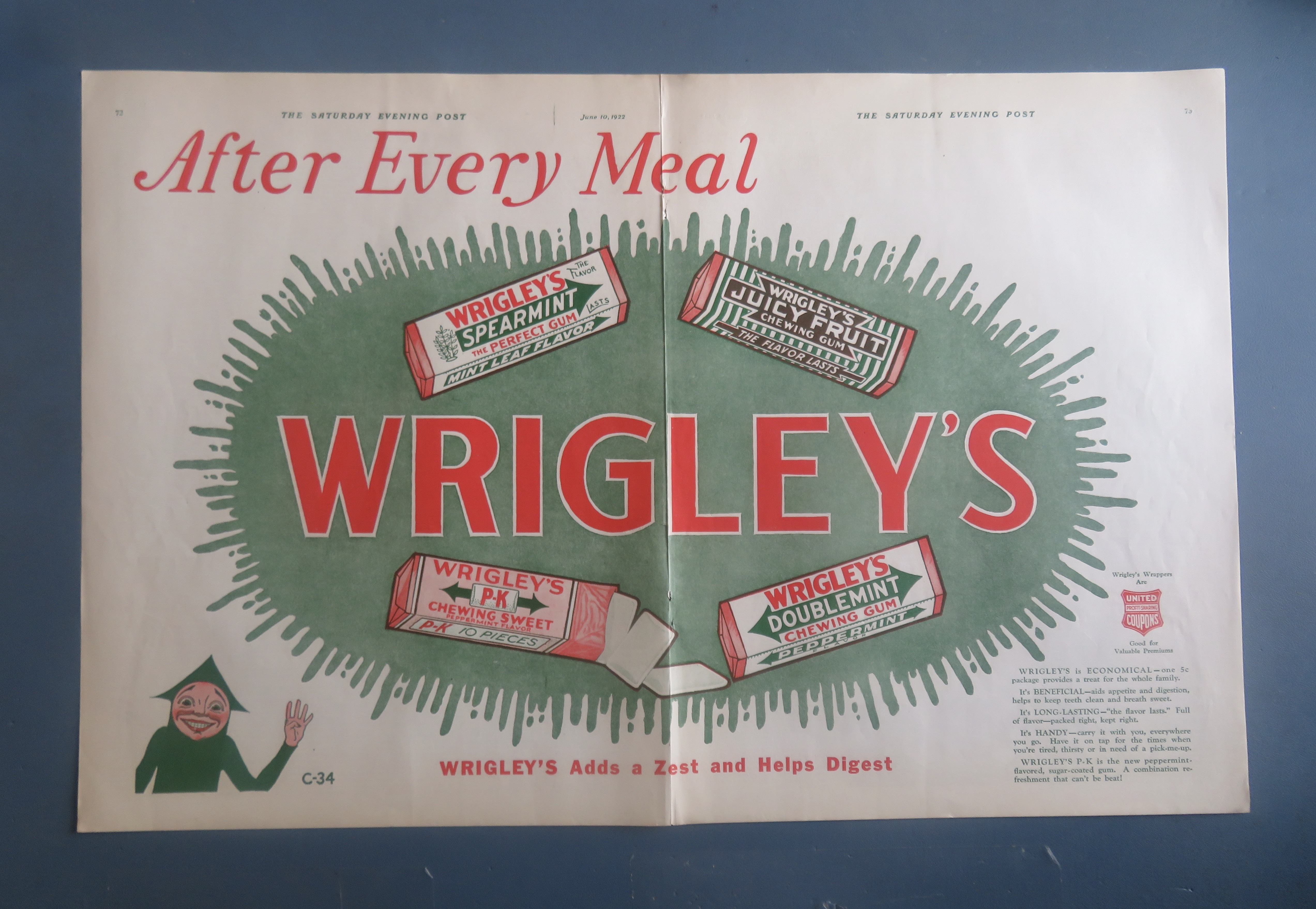 1922 Wrigley's With Doublemint & More
