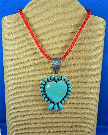 Dan Dodson Kingman Turquoise Sterling Silver Pendant