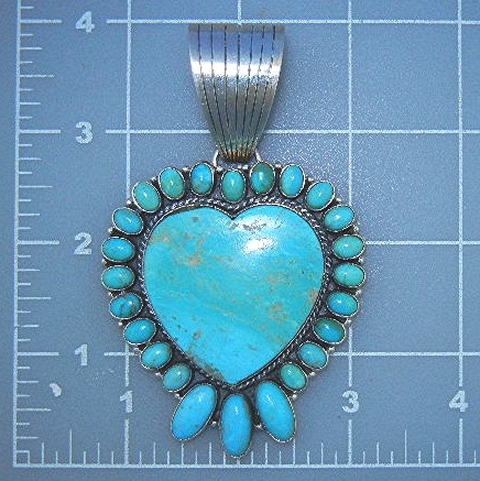 Dan Dodson Kingman Turquoise Sterling Silver Pendant