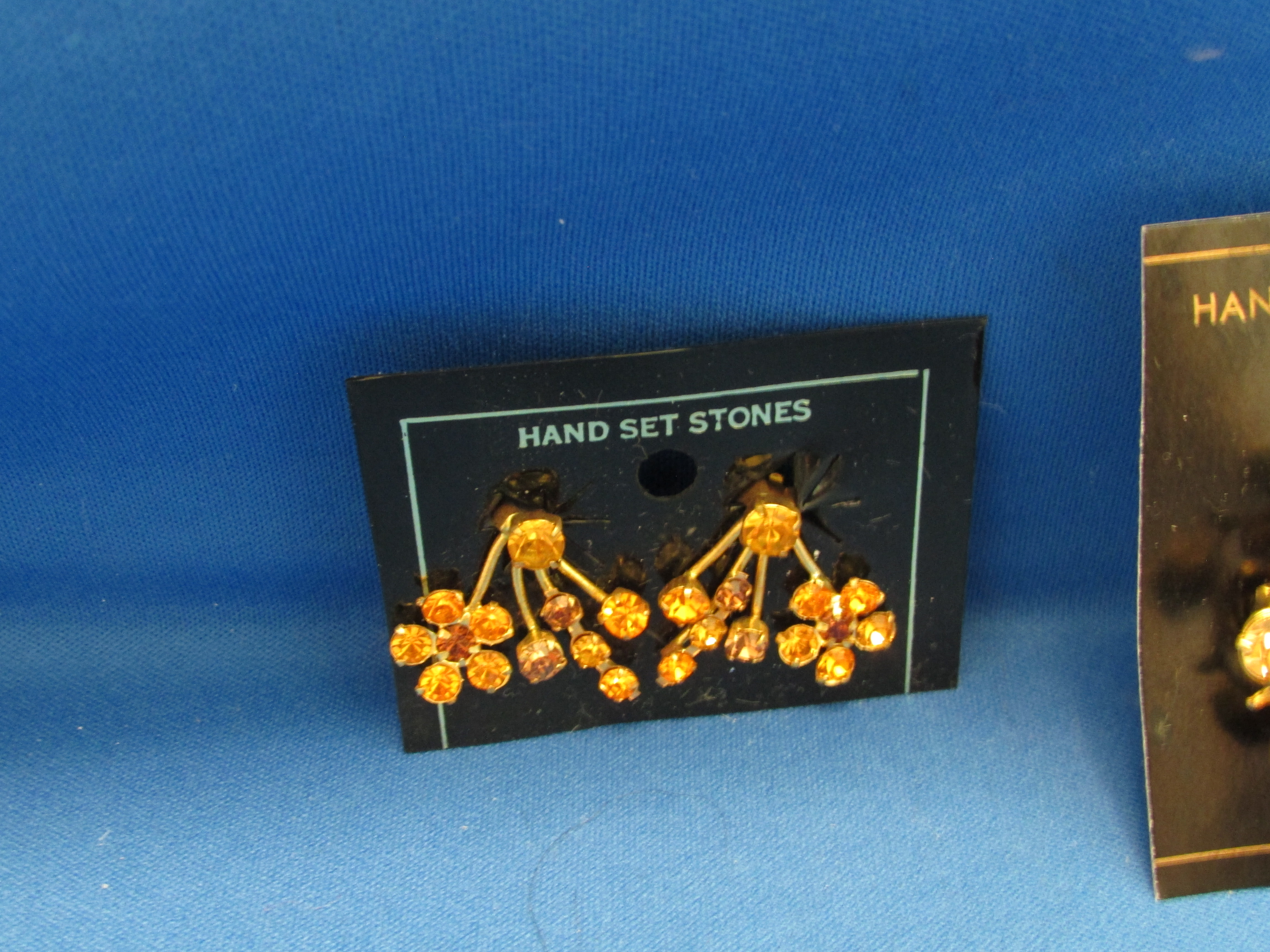 Austrian Stone Brooch and Matching Earrings