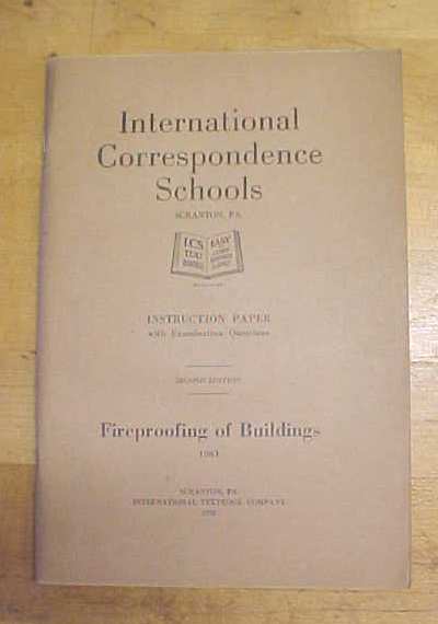 Fireproofing of Buildings Booklet Set 1920