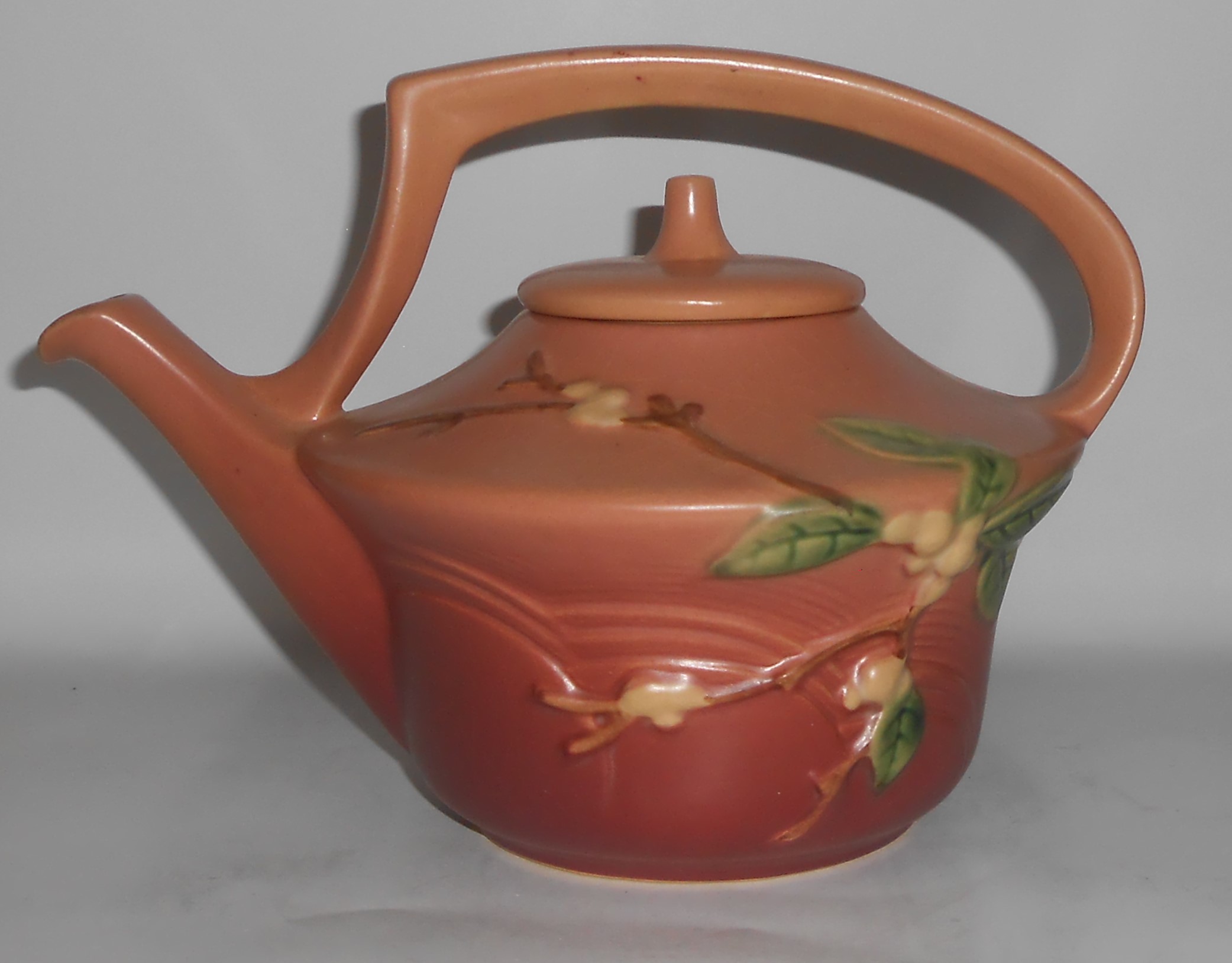 Roseville Pottery Snowberry Teapot - MINT