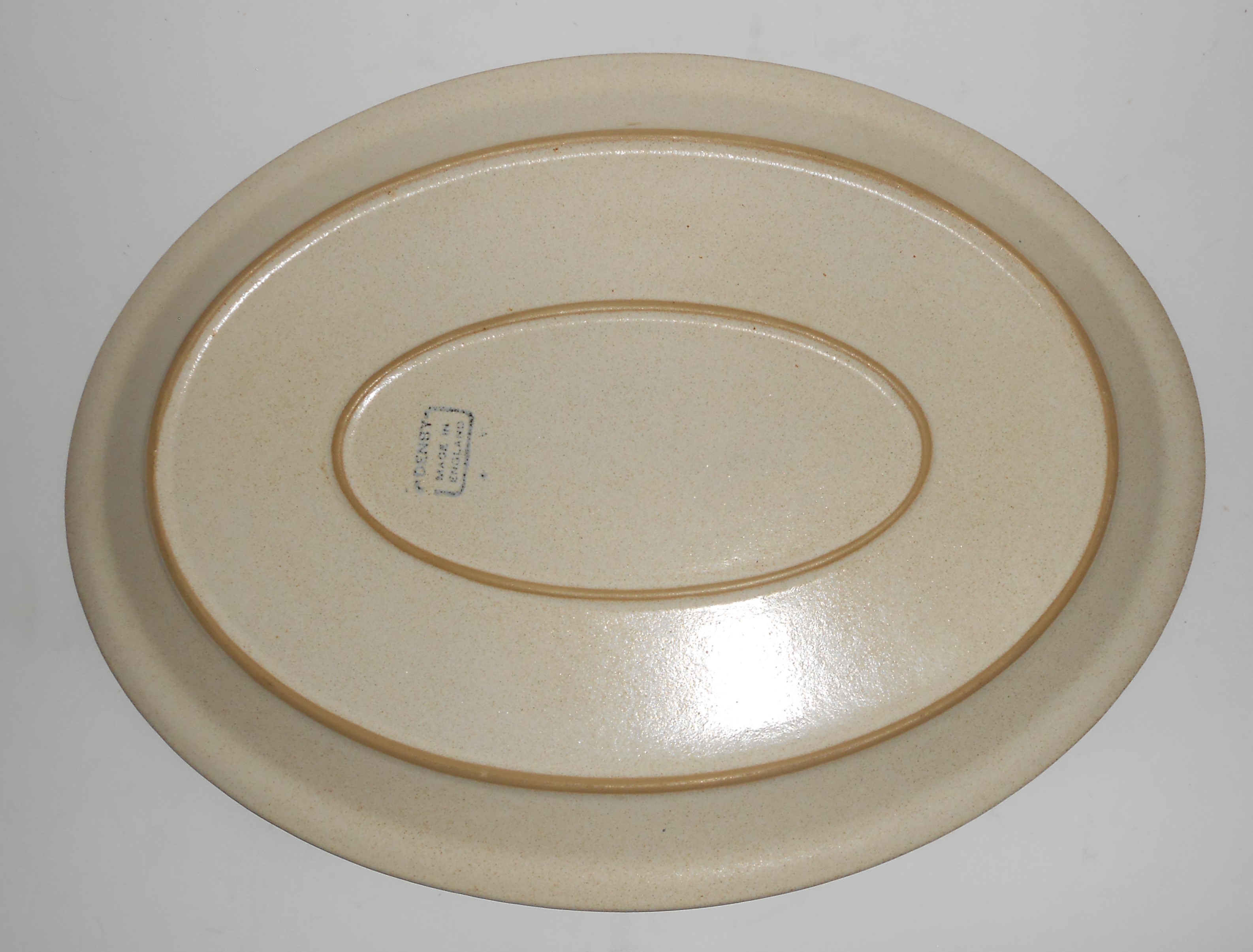 Denby Pottery Stoneware Potter's Wheel Rust Red Plat