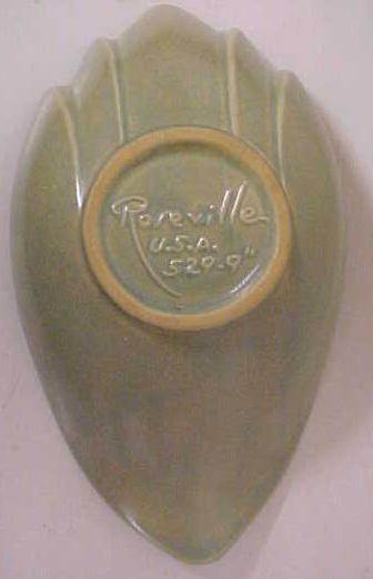 Roseville Gravy Bowl No. 529-9 Green
