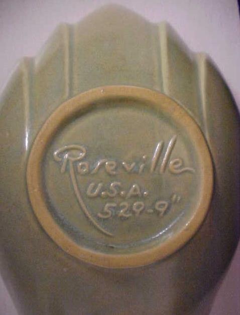 Roseville Gravy Bowl No. 529-9 Green
