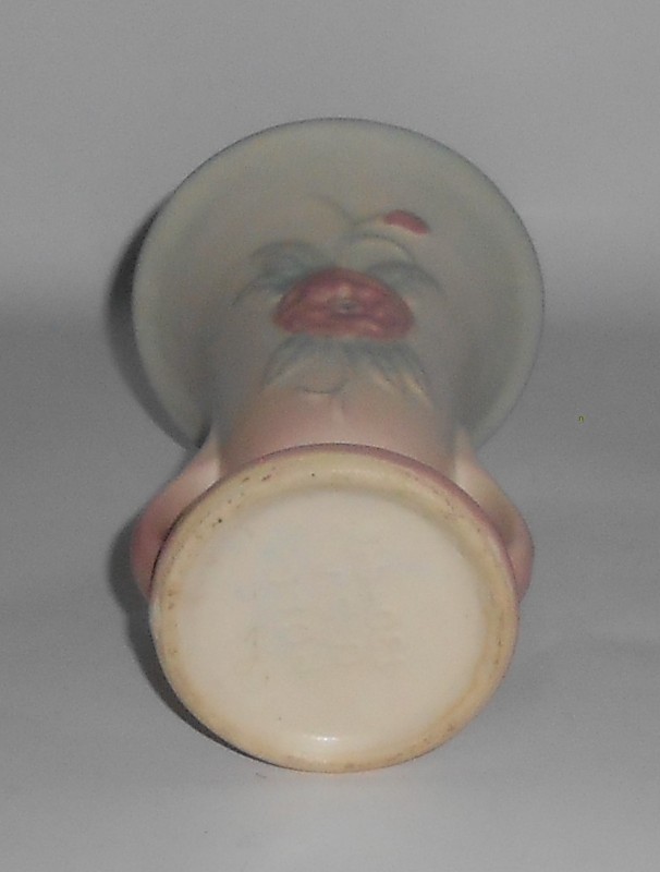 VINTAGE Hull Pottery Open Rose #130 4-3/4" Twin Handle Vase
