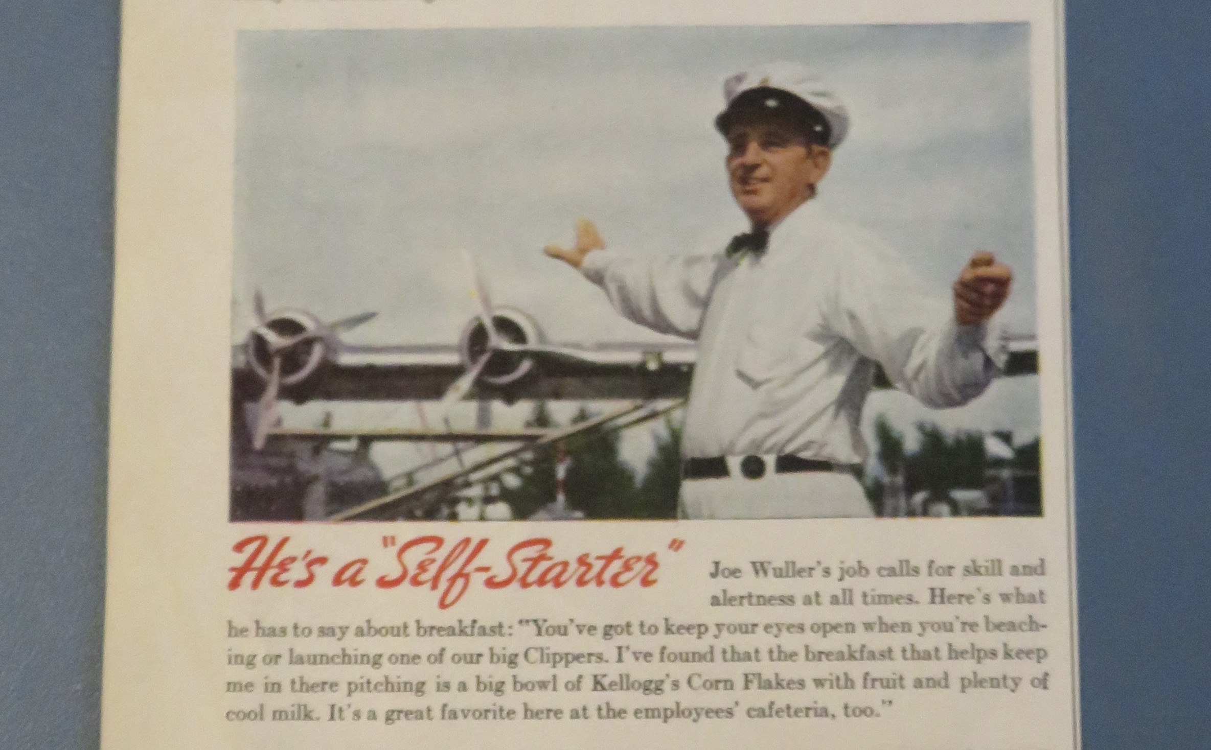 1942 Kellogg's Corn Flakes with Nursemaid