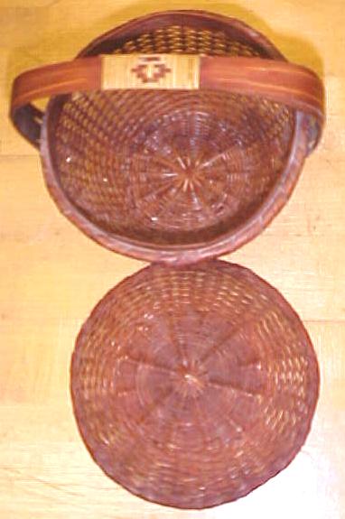 Native American Indian Covered Basket