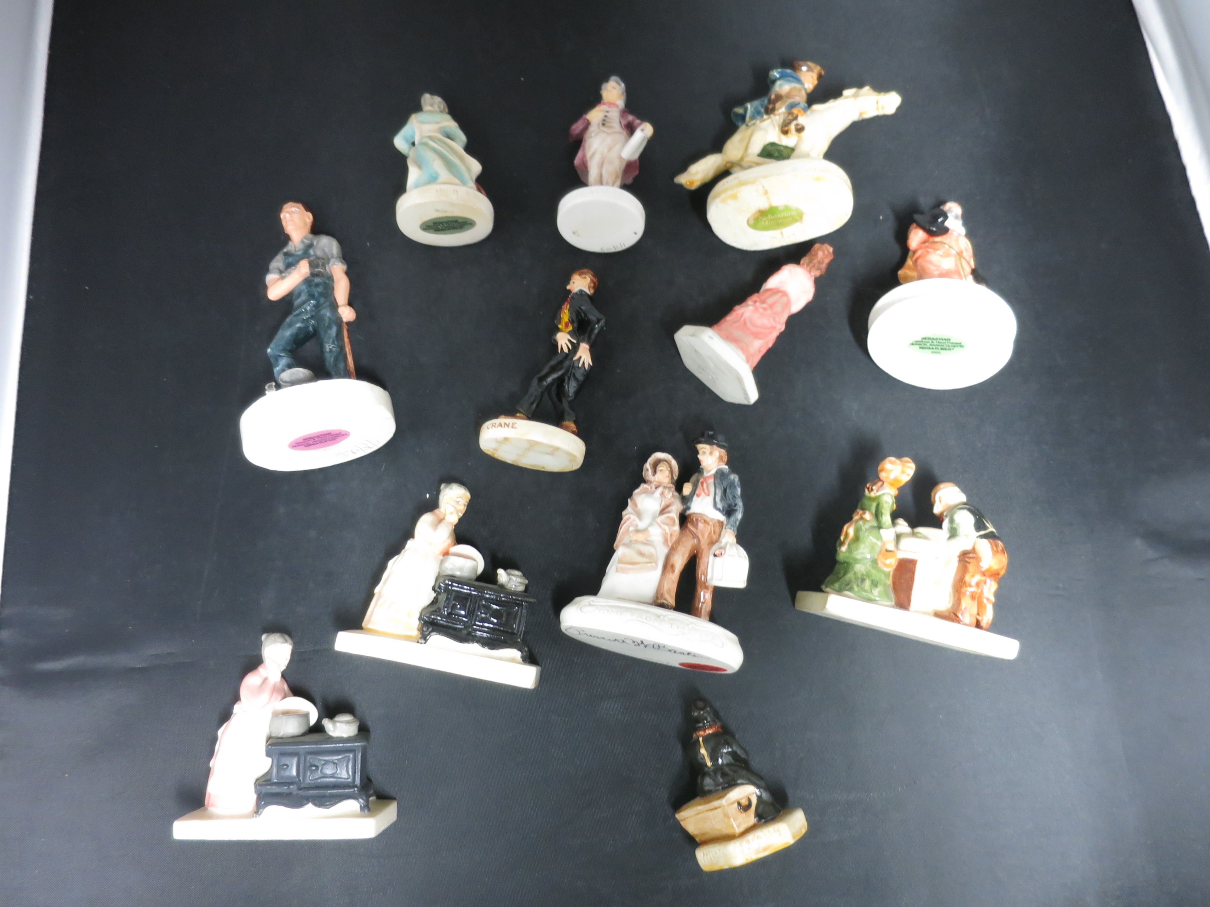 Vintage Sebastian Miniature Figurines Lot of 12