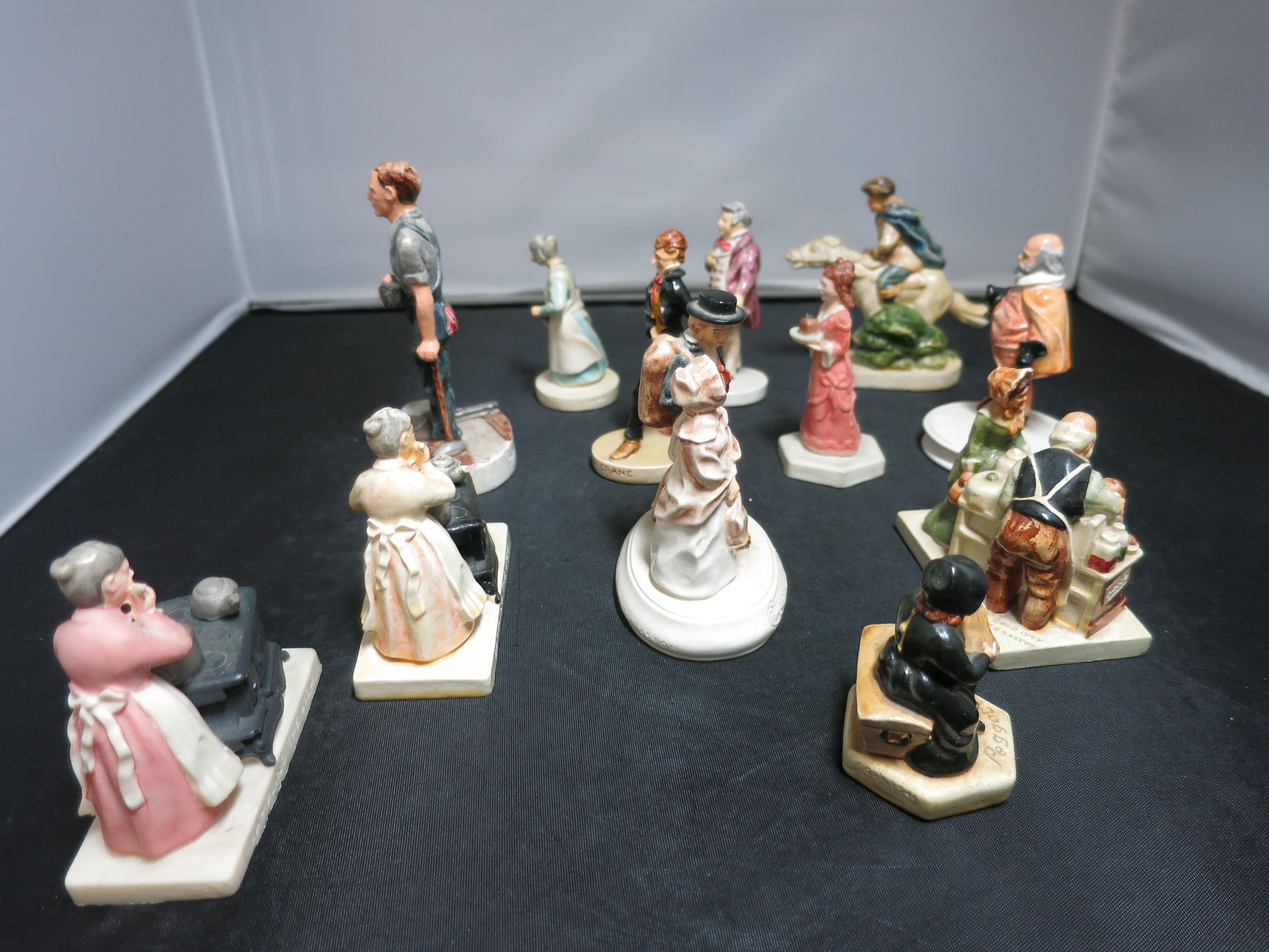 Vintage Sebastian Miniature Figurines Lot of 12