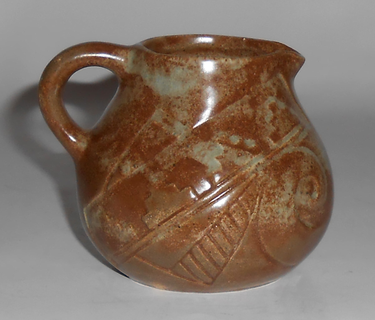 Vellona Star Pottery Southwest Design Demi Creamer Mint