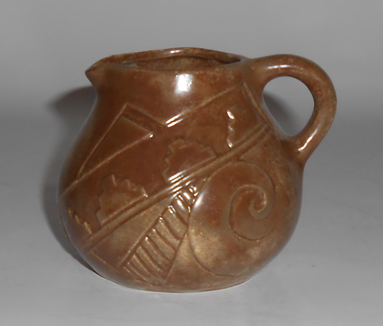 Vellona Star Pottery Southwest Design Demi Creamer Mint