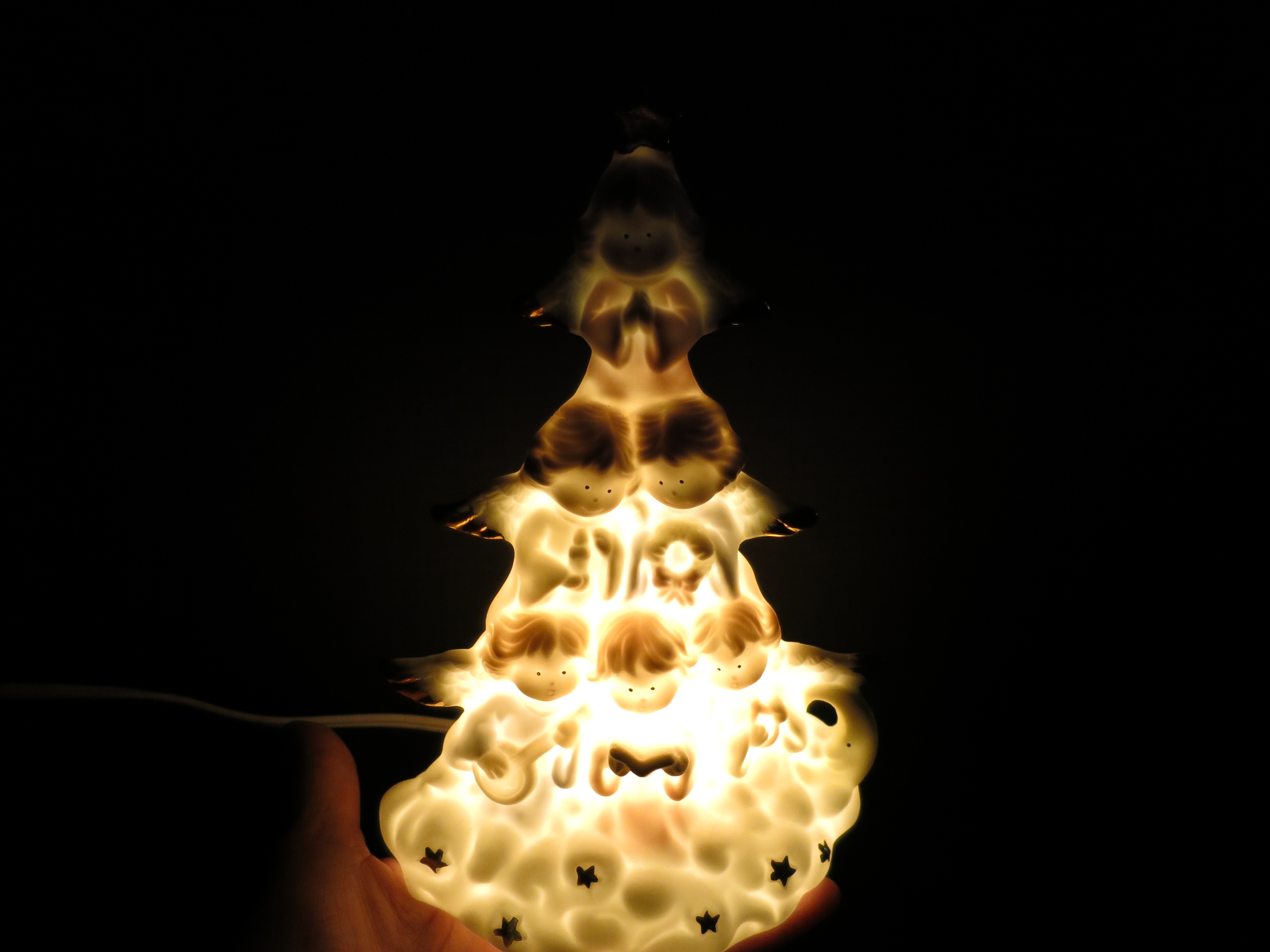 Porcelain Angel Tree Night Light House of Lloyd
