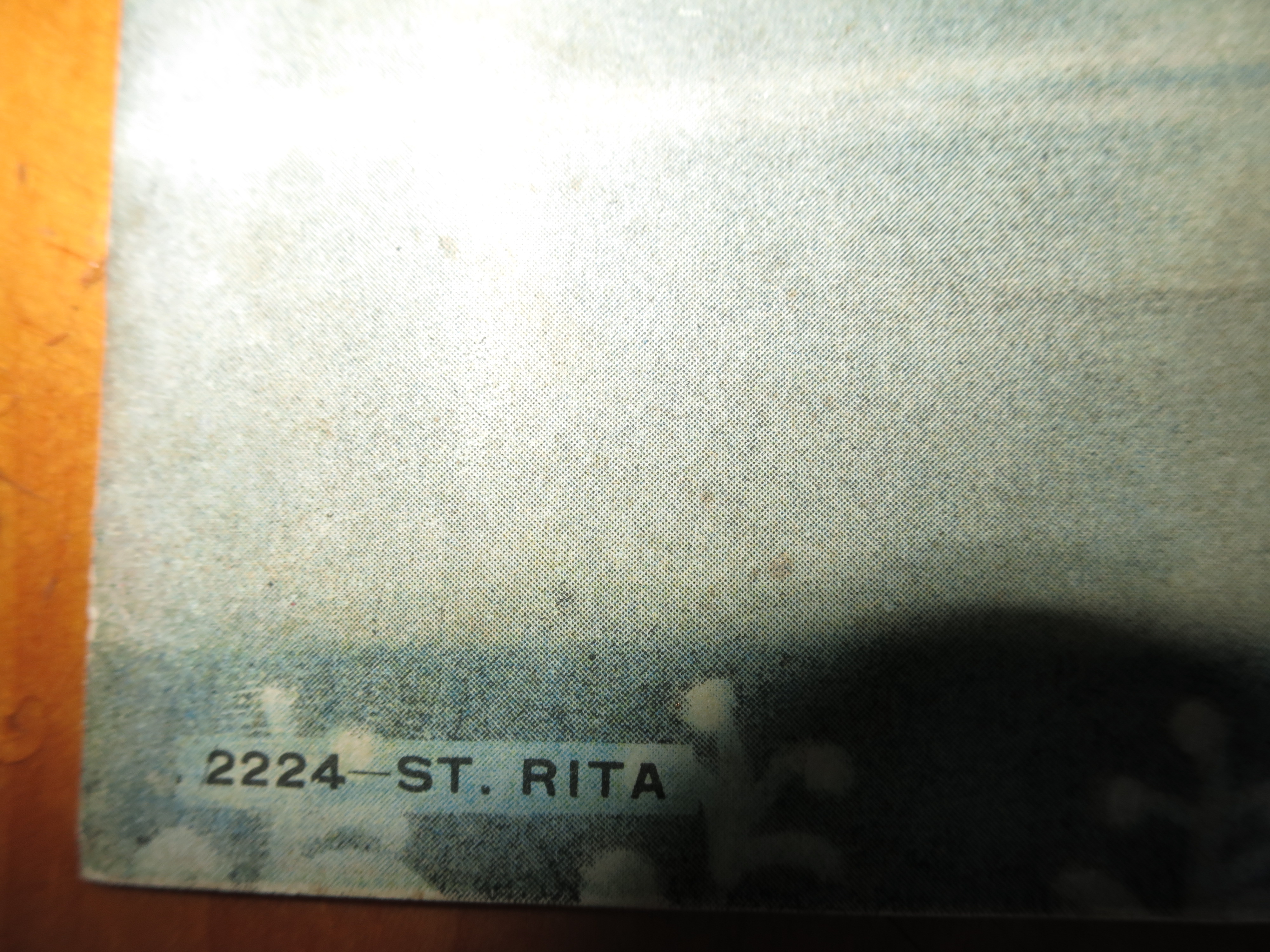 Saint Rite of Cascia  Patroness of abused wives Litho